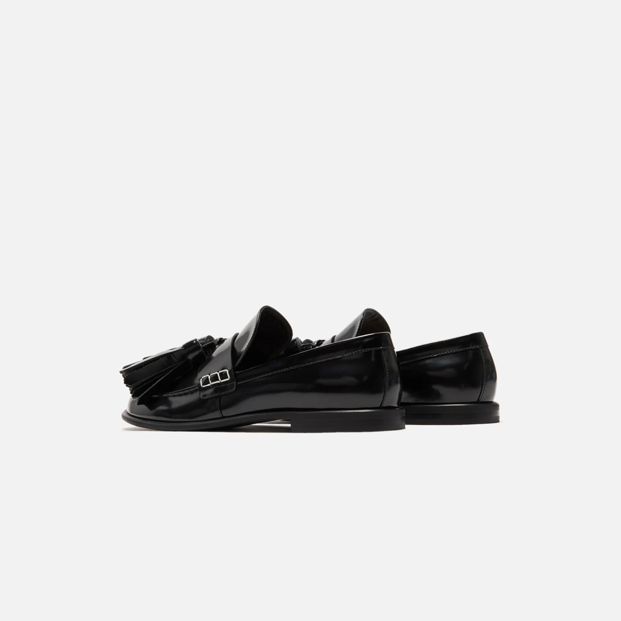 JW Anderson Tassel Loafer Mules - Black - Image 5