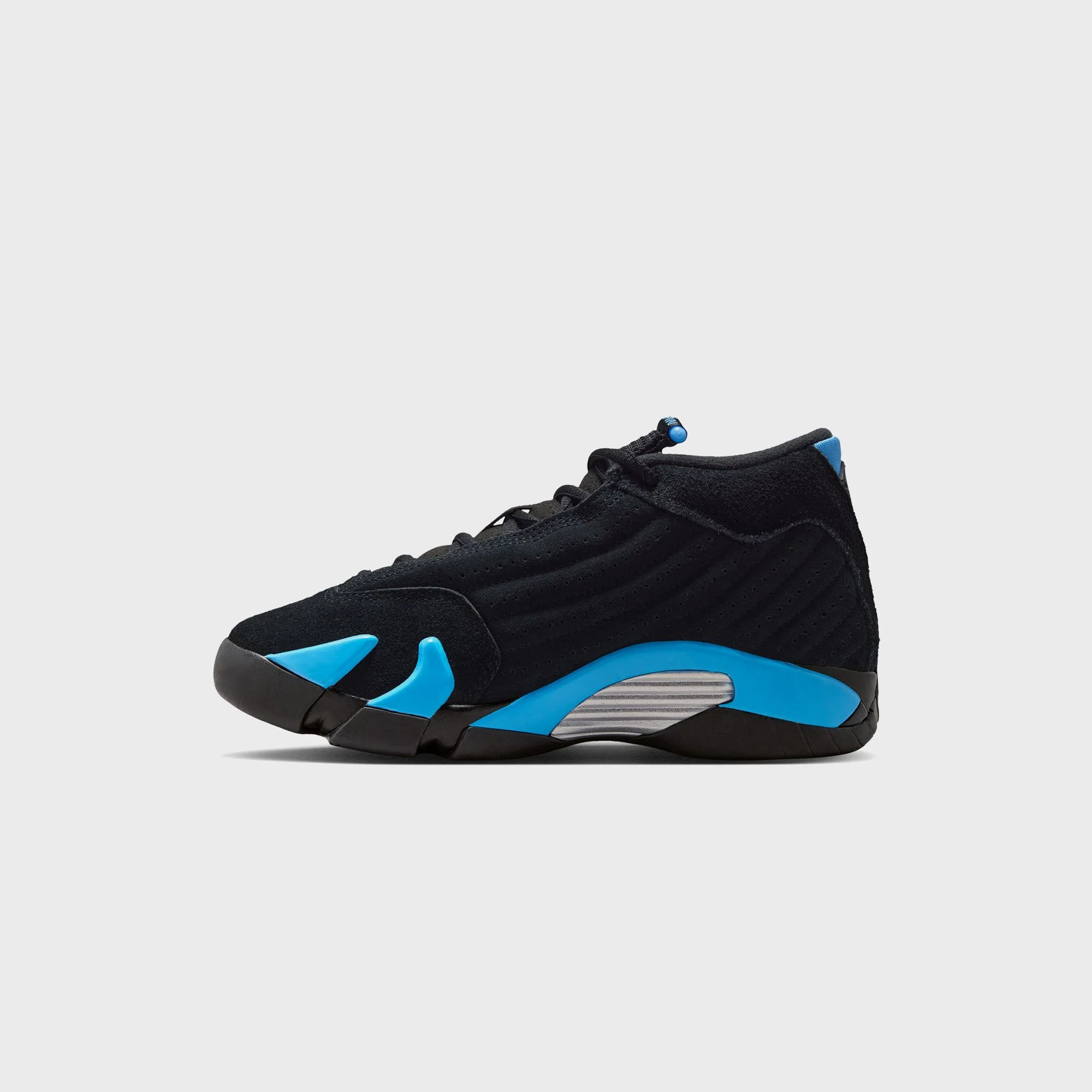 Jordan GS Air Jordan 14 Retro - Black / White / University Blue / Metallic Silver - Image 5