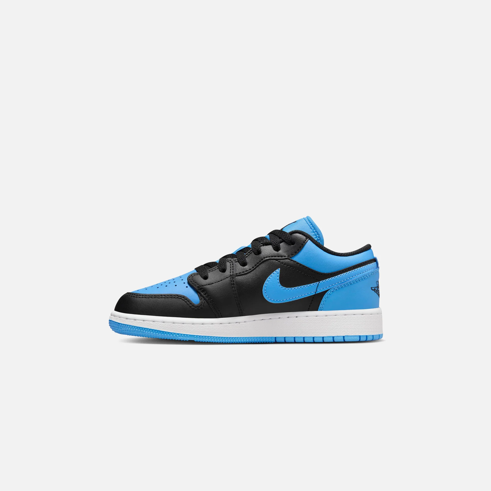 Nike Grade School Air Jordan 1 Low - Black / University Blue / White - Image 2