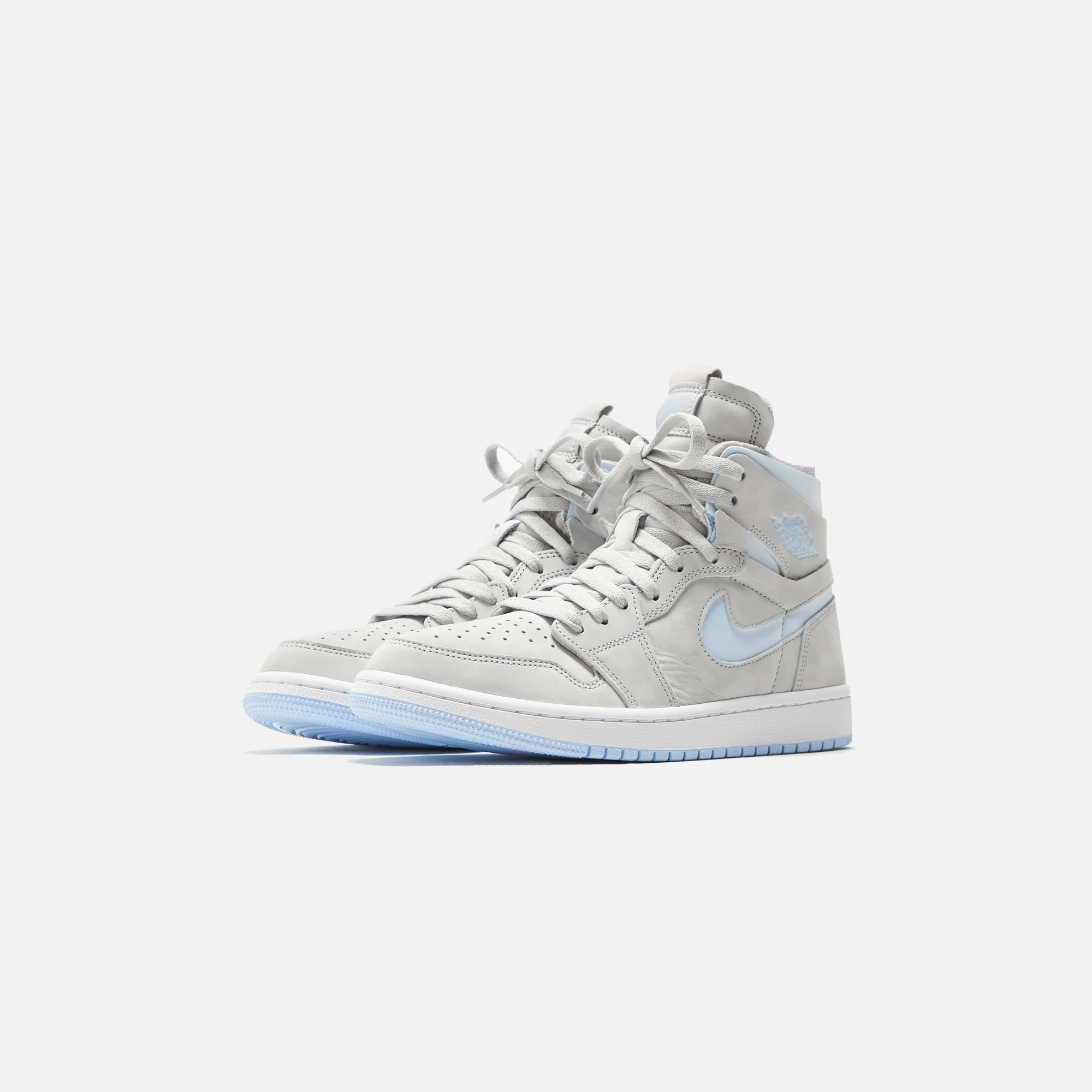 Nike WMNS Air Jordan 1 Zoom CMFT - Grey Fog / Celestine Blue / White - Image 3