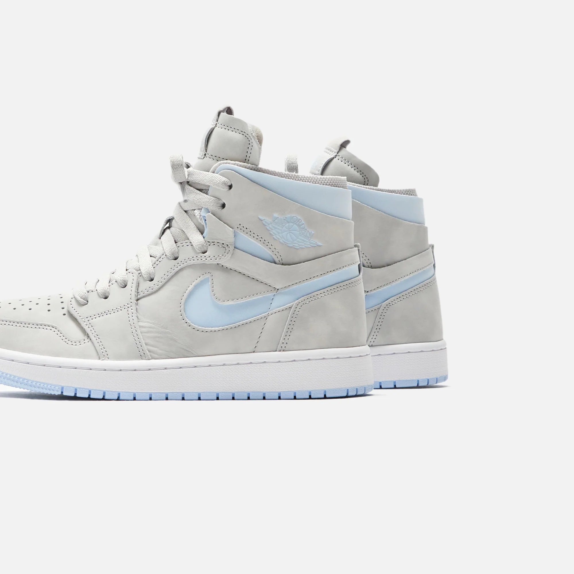 Nike WMNS Air Jordan 1 Zoom CMFT - Grey Fog / Celestine Blue / White - Image 4