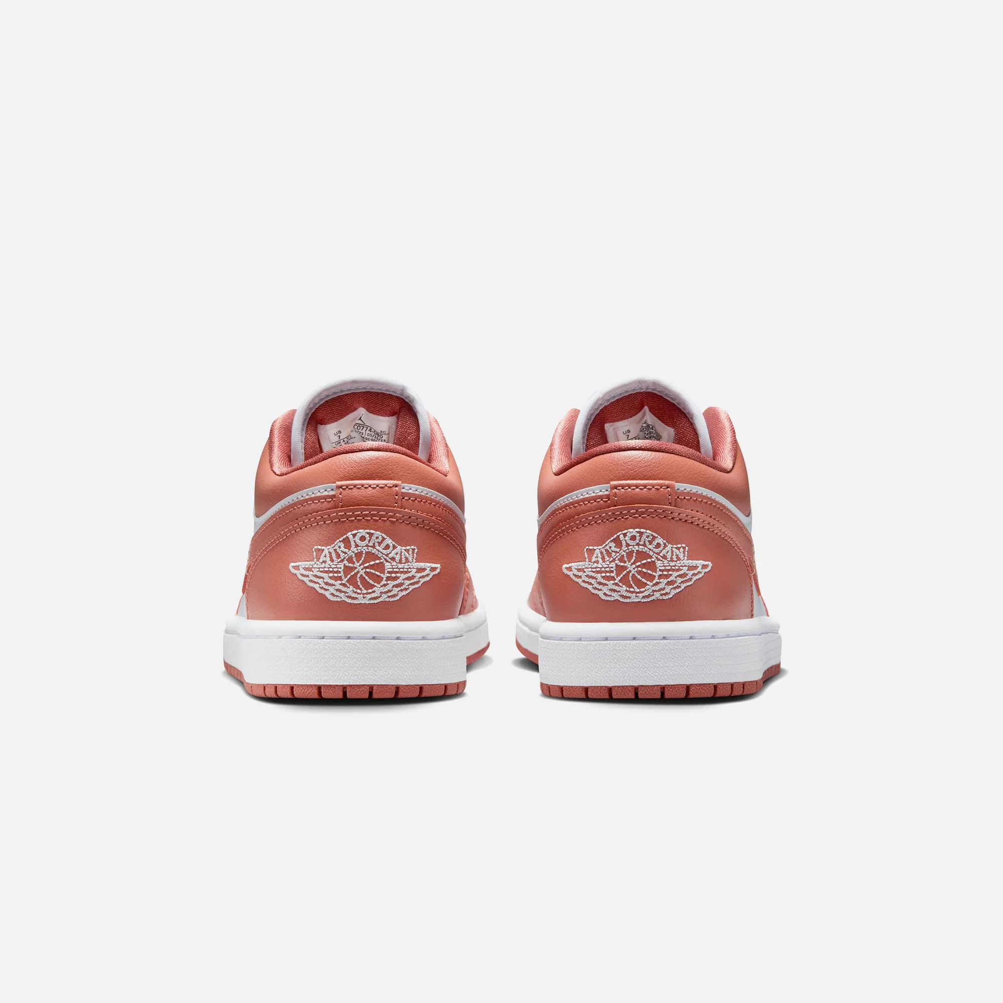 Jordan WMNS Air Jordan 1 Low - Pure Platinum / Sky J Orange / White - Image 6