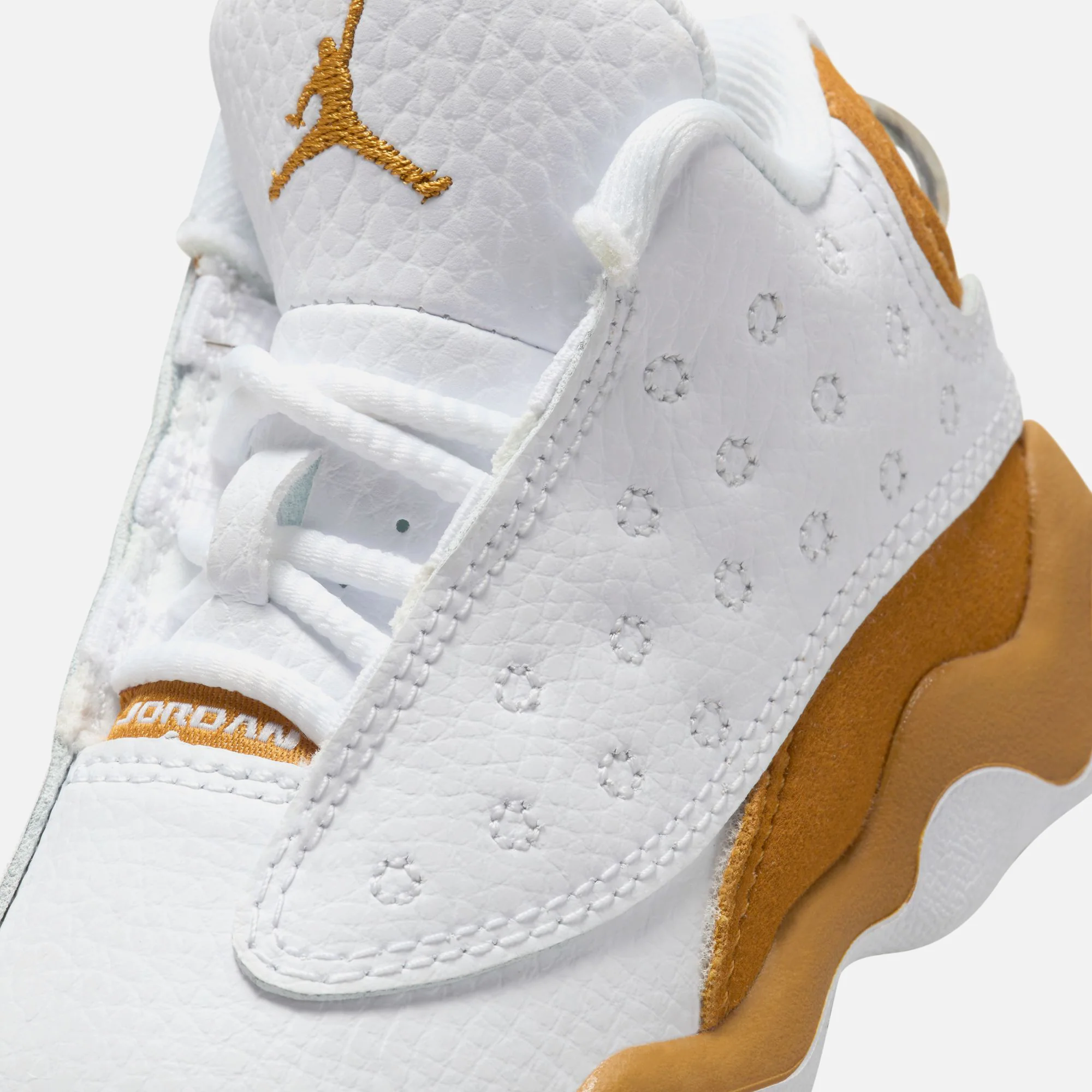 Nike TD Air Jordan 13 Retro - White / Wheat - Image 5