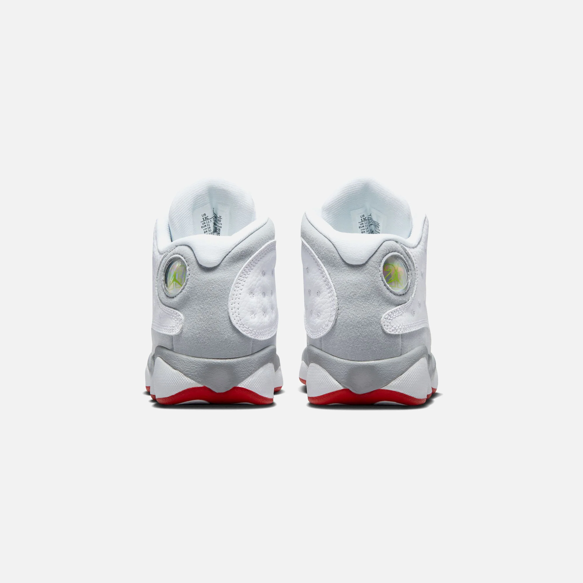 Nike Pre-School Air Jordan 13 Retro - White / True Red / Wolf Grey - Image 4
