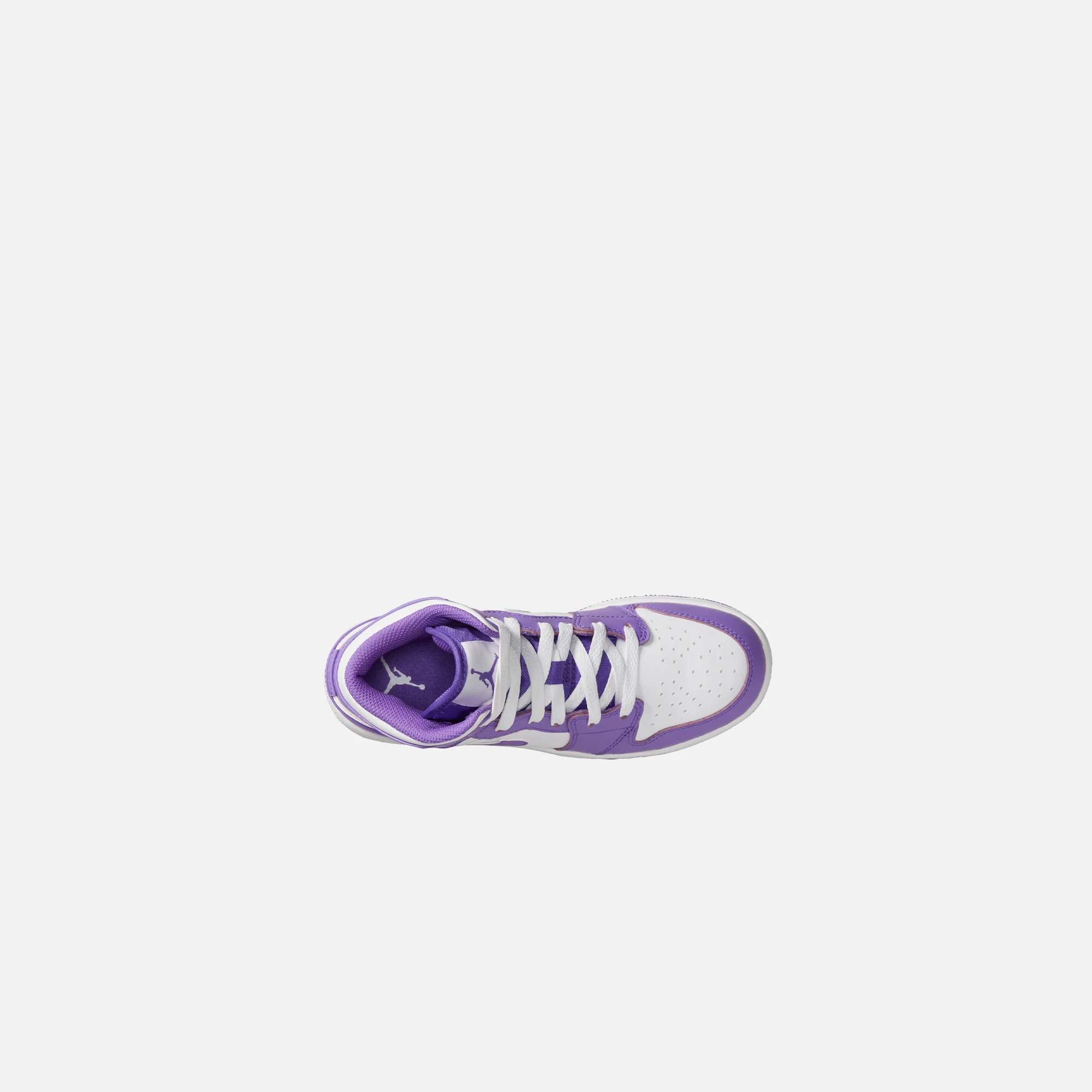 Nike Grade School Air Jordan 1 Mid - Purple Venom / White - Image 6