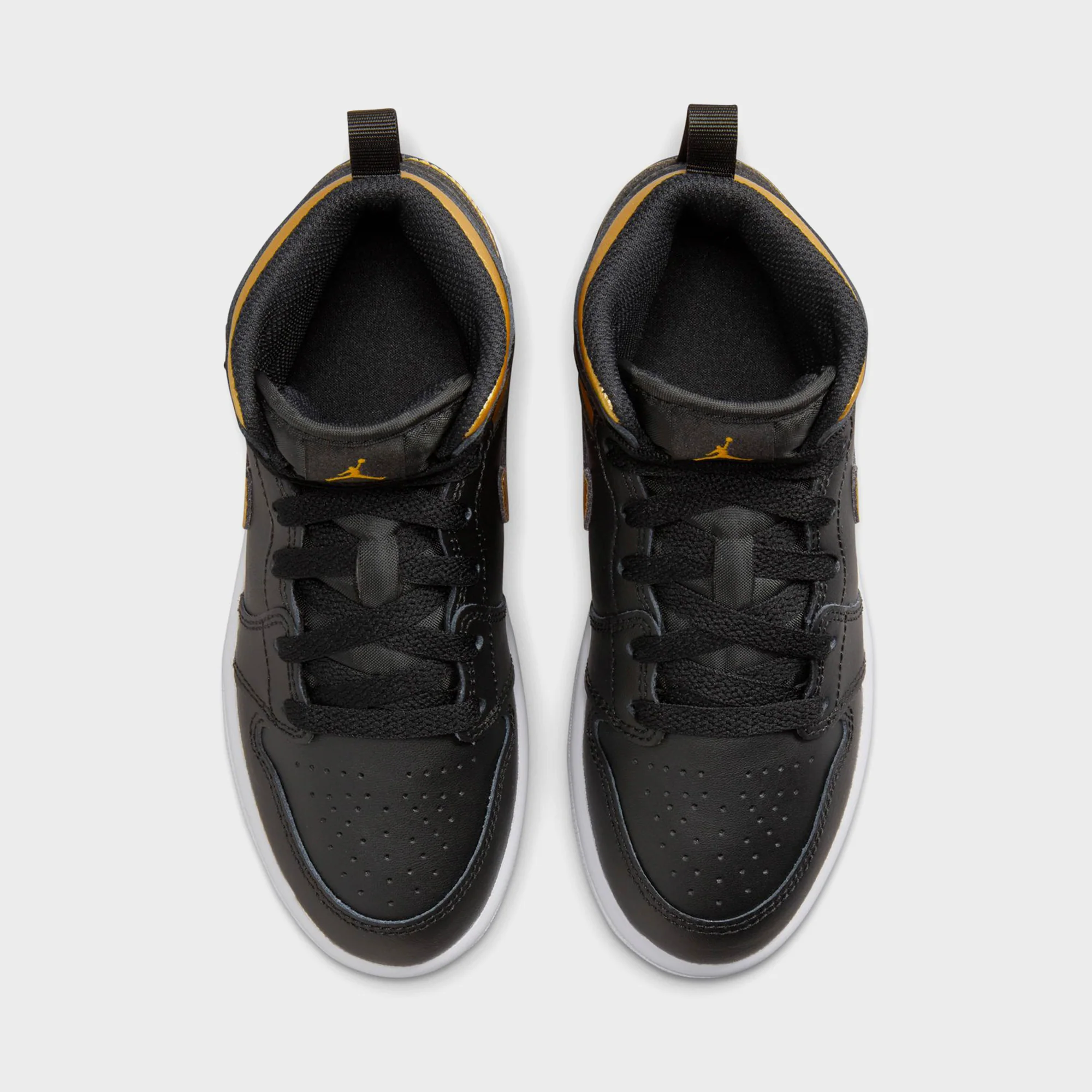 Jordan PS Air Jordan 1 Mid - Black / White / Metallic Gold - Image 4