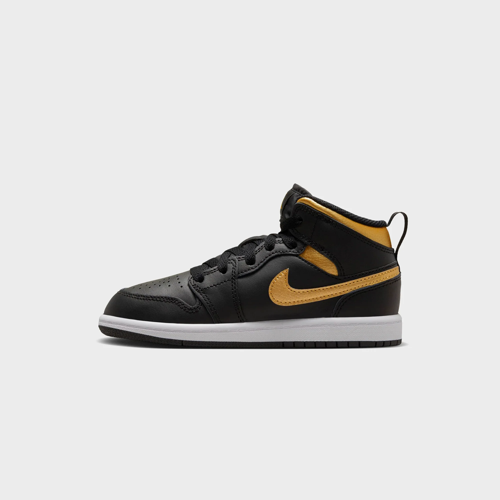 Jordan PS Air Jordan 1 Mid - Black / White / Metallic Gold - Image 5