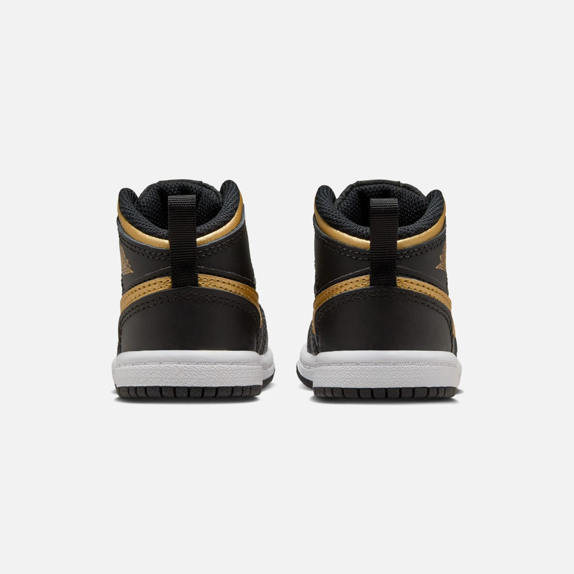 Jordan Air Jordan Toddler 1 Mid - Black / Metallic Gold / White - Image 6