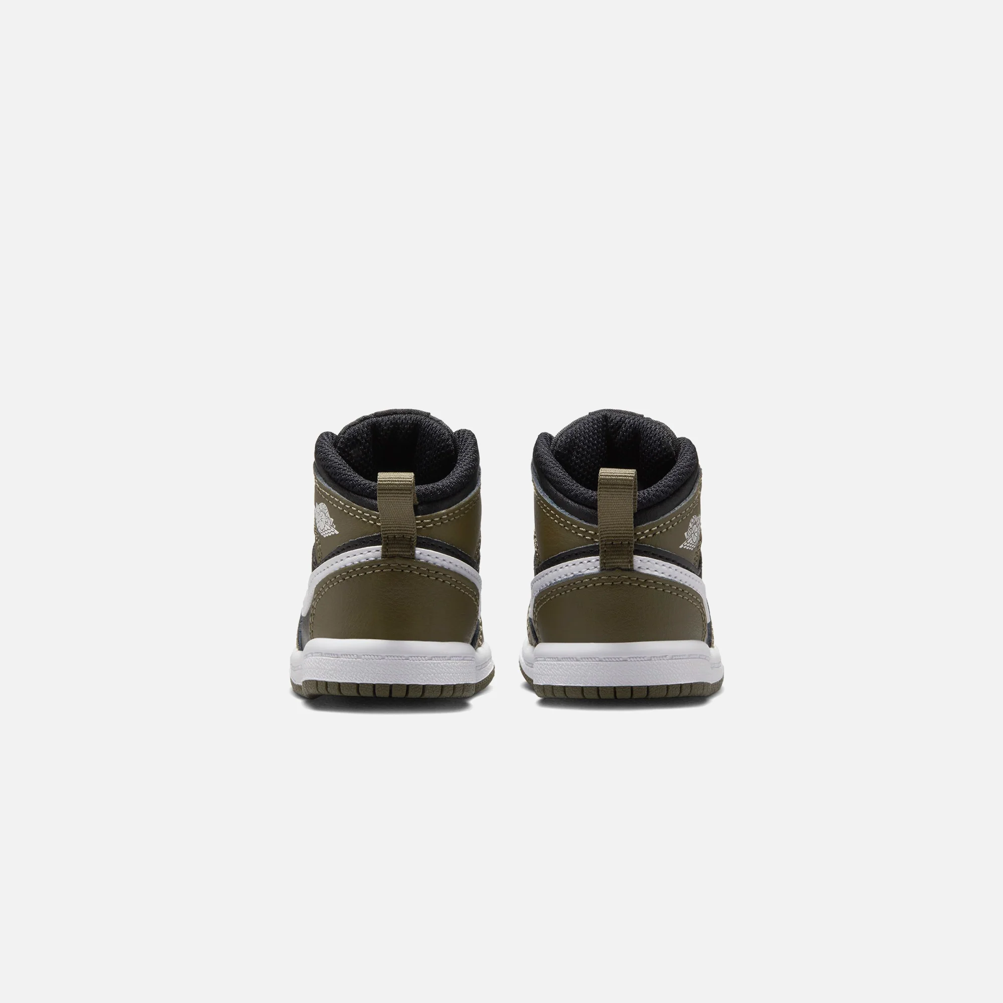 Jordan TD Air Jordan 1 Mid - Black / White / Medium Olive - Image 5