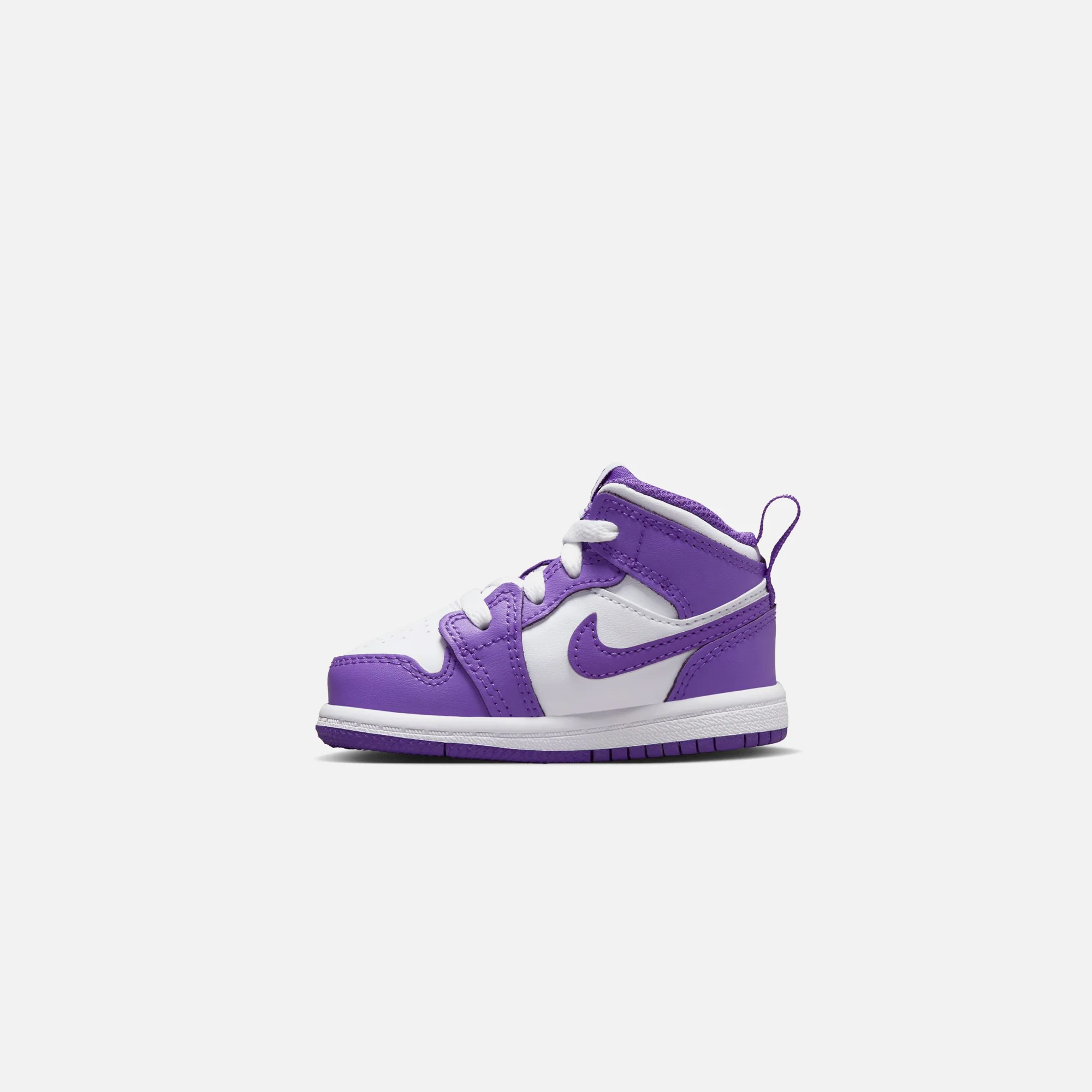 Nike TD Air Jordan 1 Mid - Purple Venom / White - Image 2