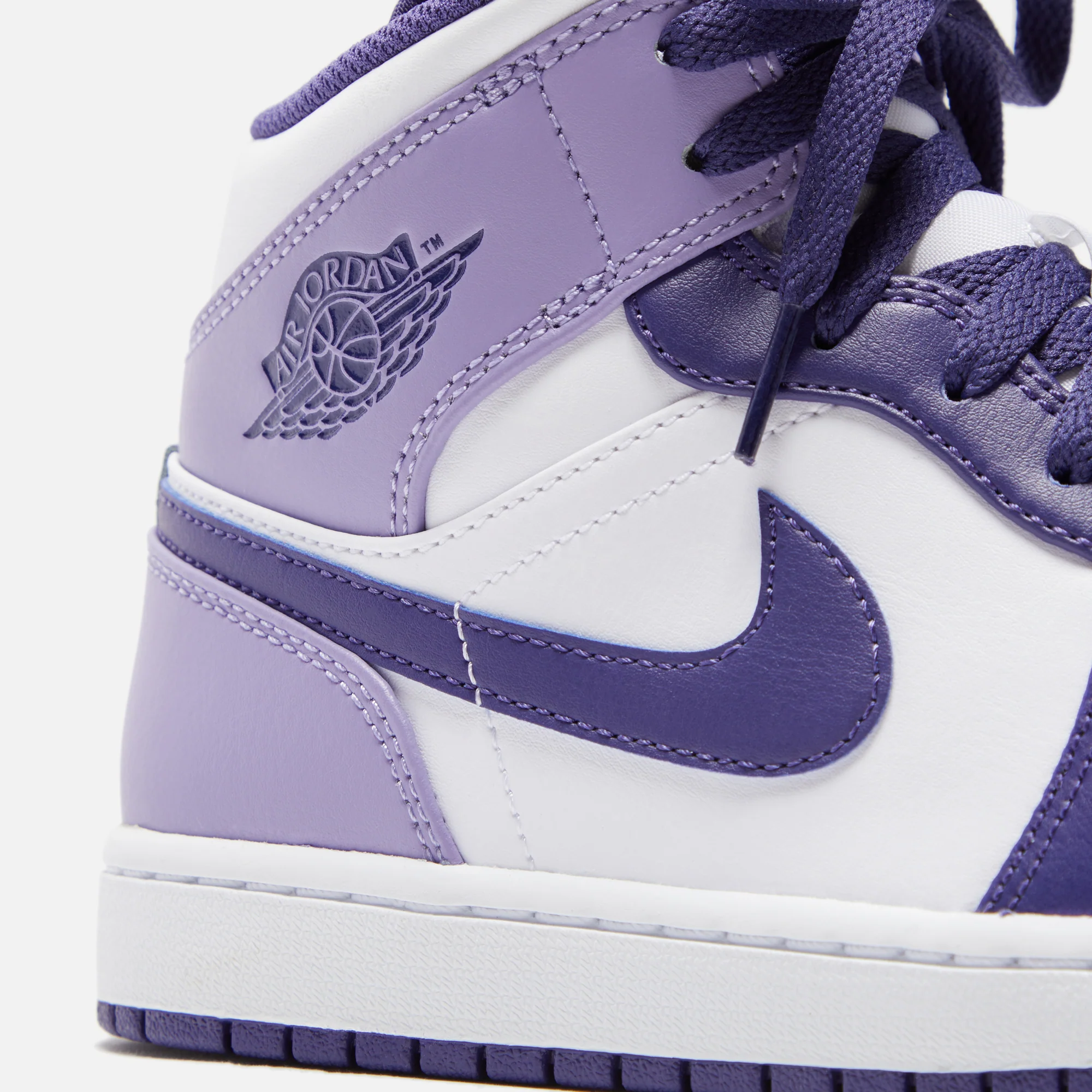 Nike Air Jordan 1 Mid - Sky J Purple / White / Sky J Light Purple - Image 6