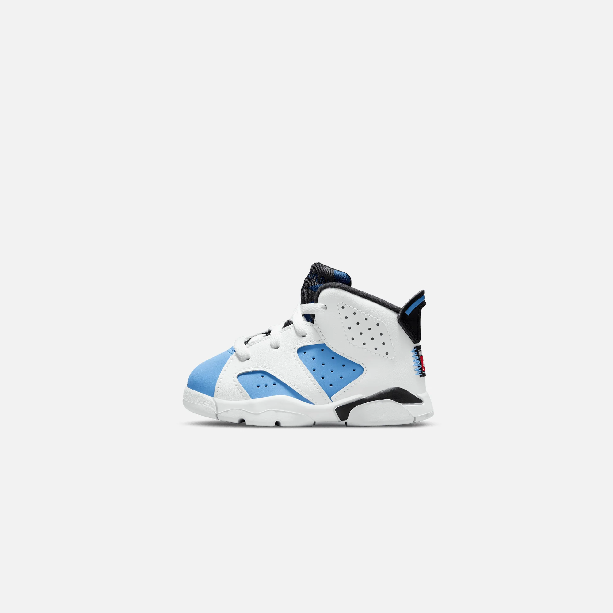 Nike TD Air Jordan 6 Retro - University Blue / White / Black / College Navy - Image 2