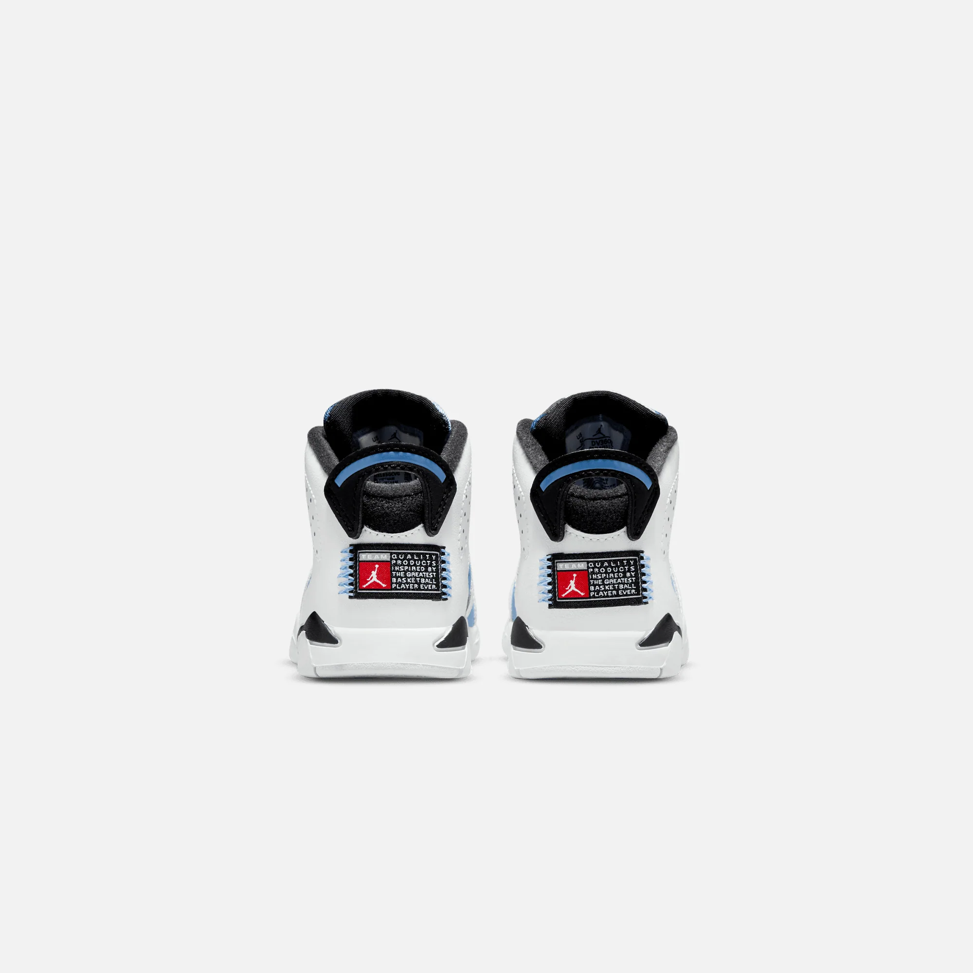 Nike TD Air Jordan 6 Retro - University Blue / White / Black / College Navy - Image 5