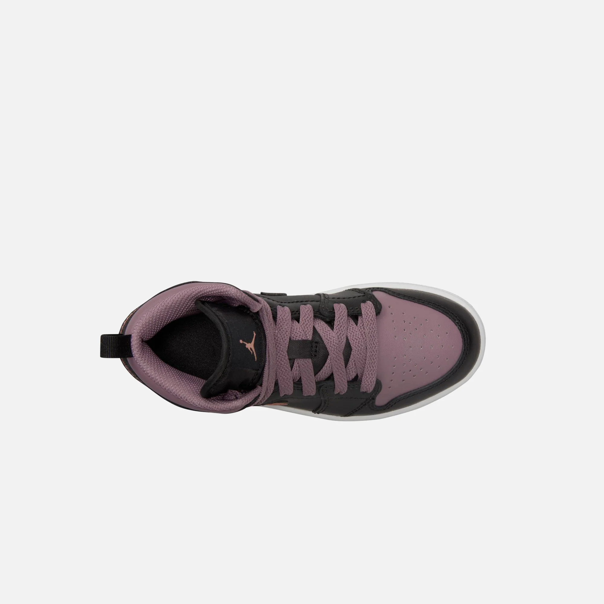 Nike PS Air Jordan 1 Mid Se - Black / Sky J Orange / Sky J Mauve / White - Image 4