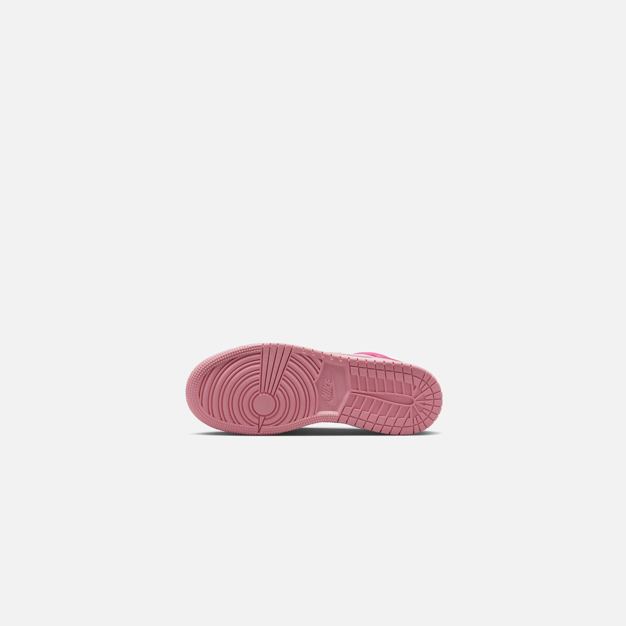 Nike Grade School Air Jordan 1 Mid - White / Med Soft Pink / Fierce Pink - Image 5