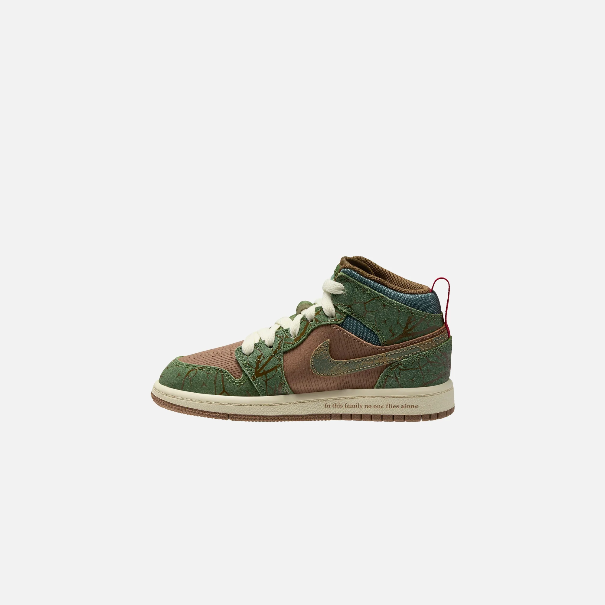 Jordan PS Air Jordan 1 Mid SS - Archaeo Brown / Light Olive Tree - Image 2