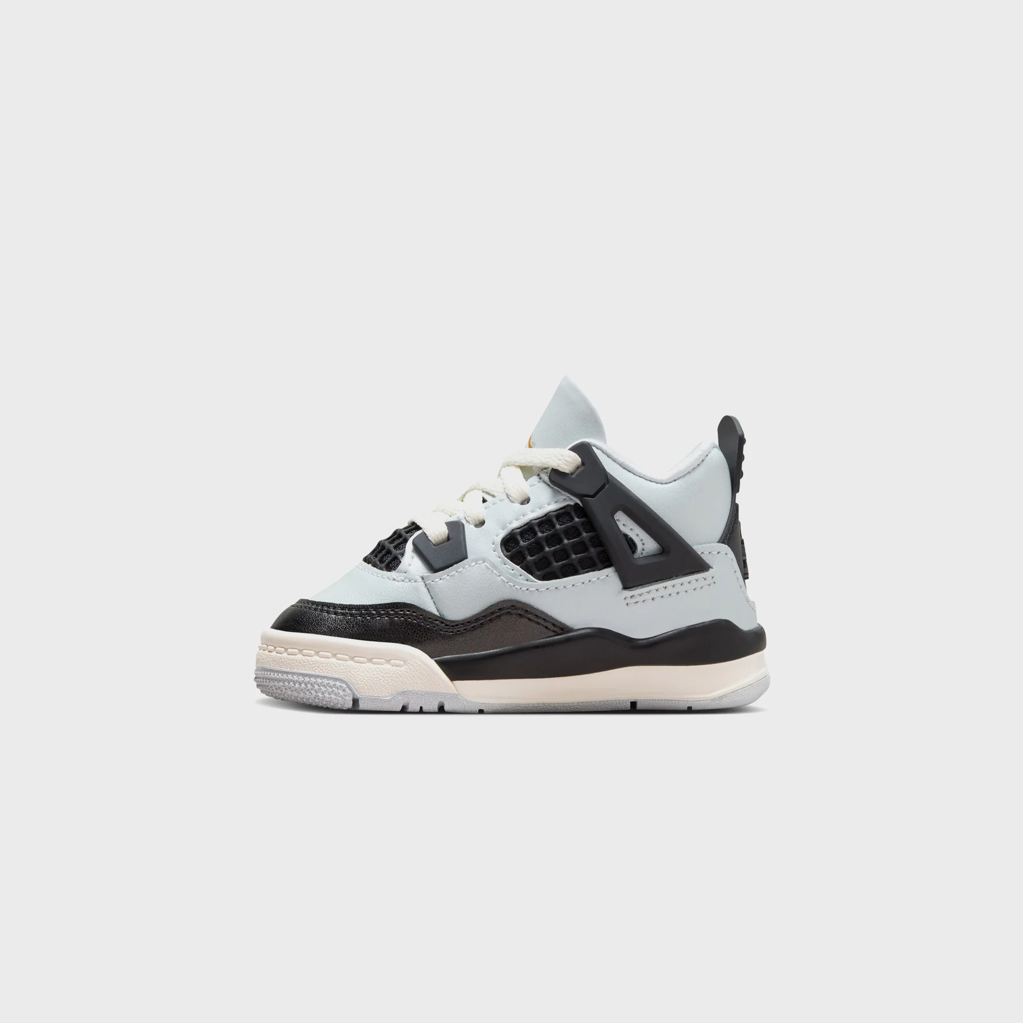 Jordan TD Air Jordan 4 Retro - Pure Platinum / Metallic Gold / Black - Image 5