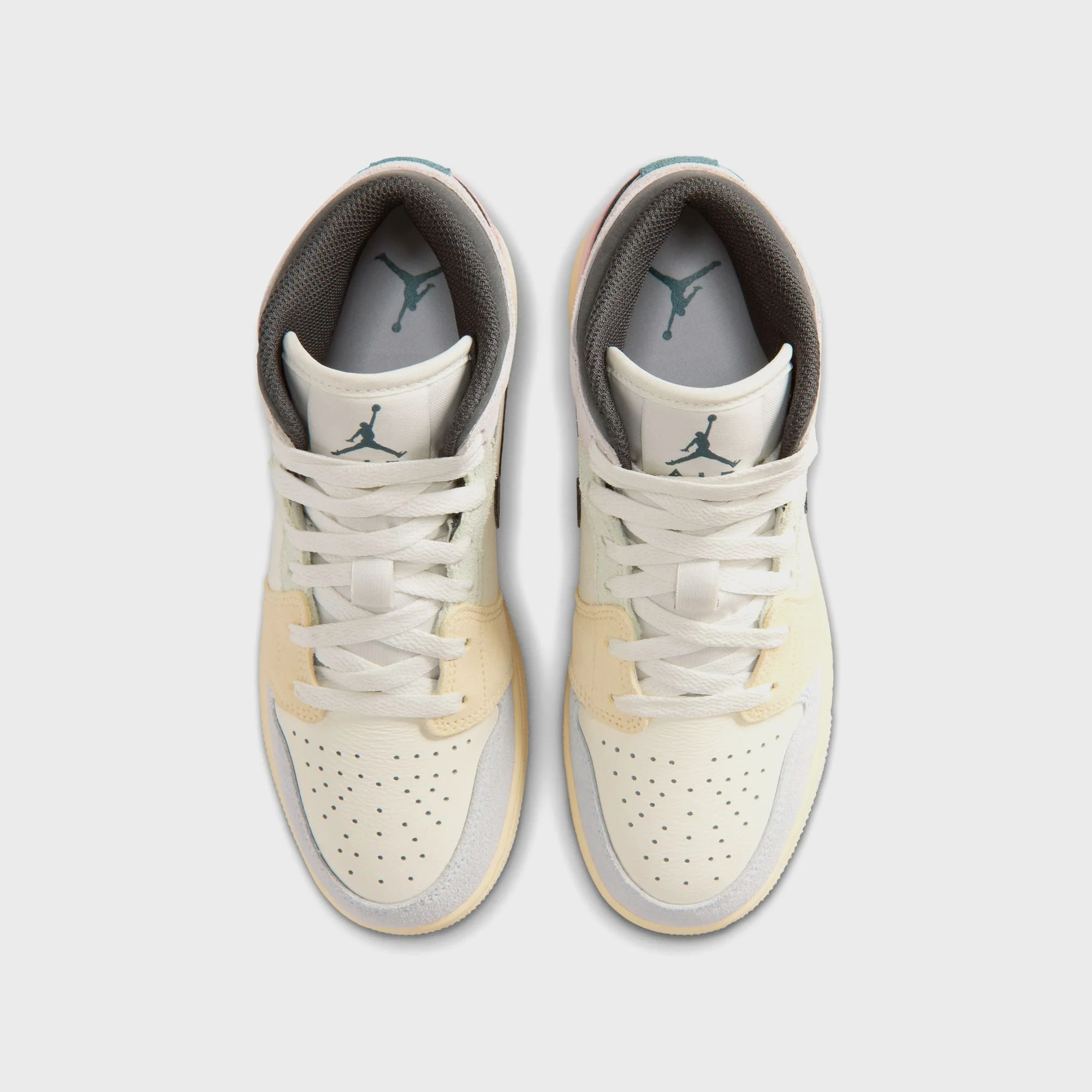 Jordan GS Air Jordan 1 Mid SE - Sail / Iced Jade / Anthracite / Jade Aura - Image 4