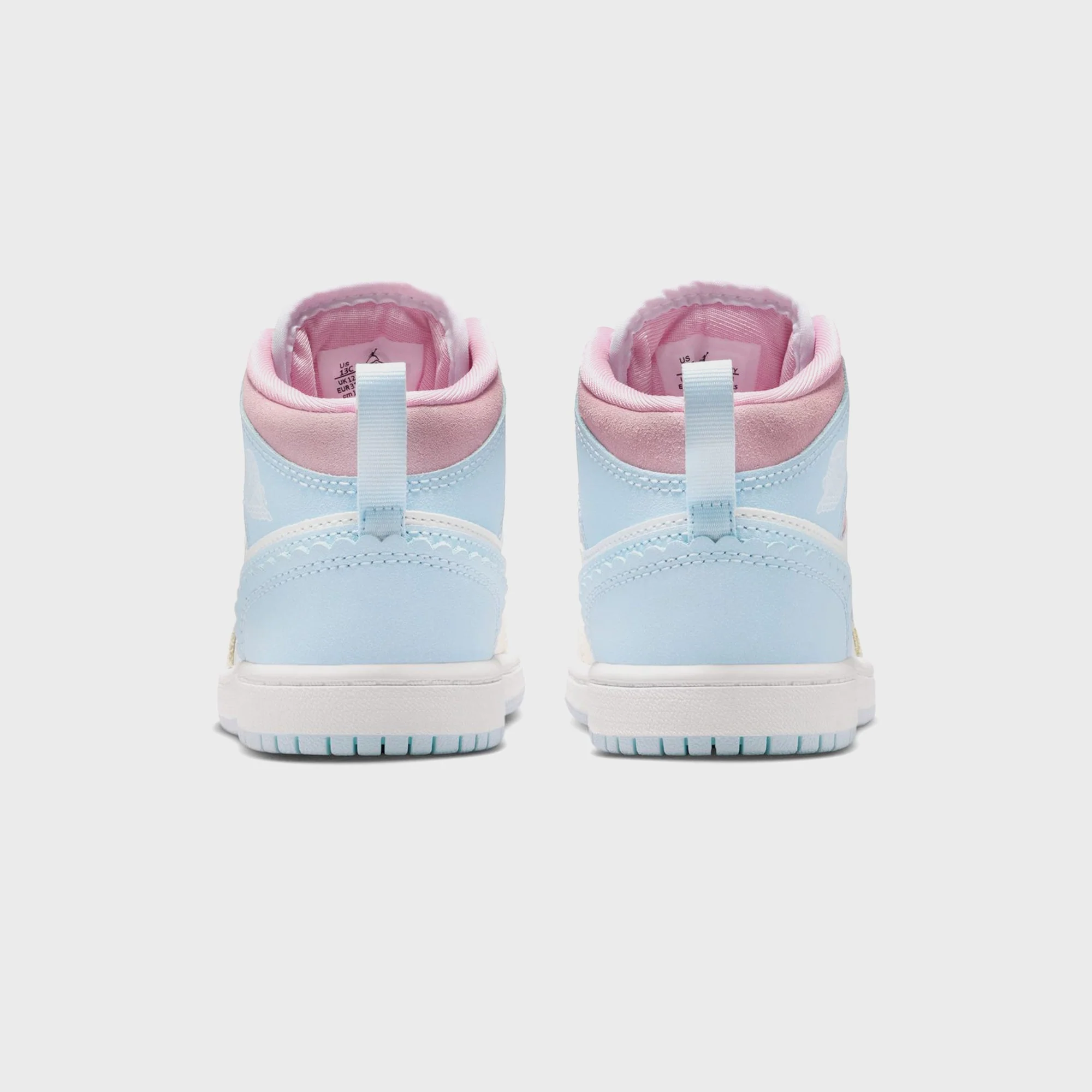 Jordan PS Jordan 1 Mid SE - Half Blue / Pale Ivory / White - Image 6