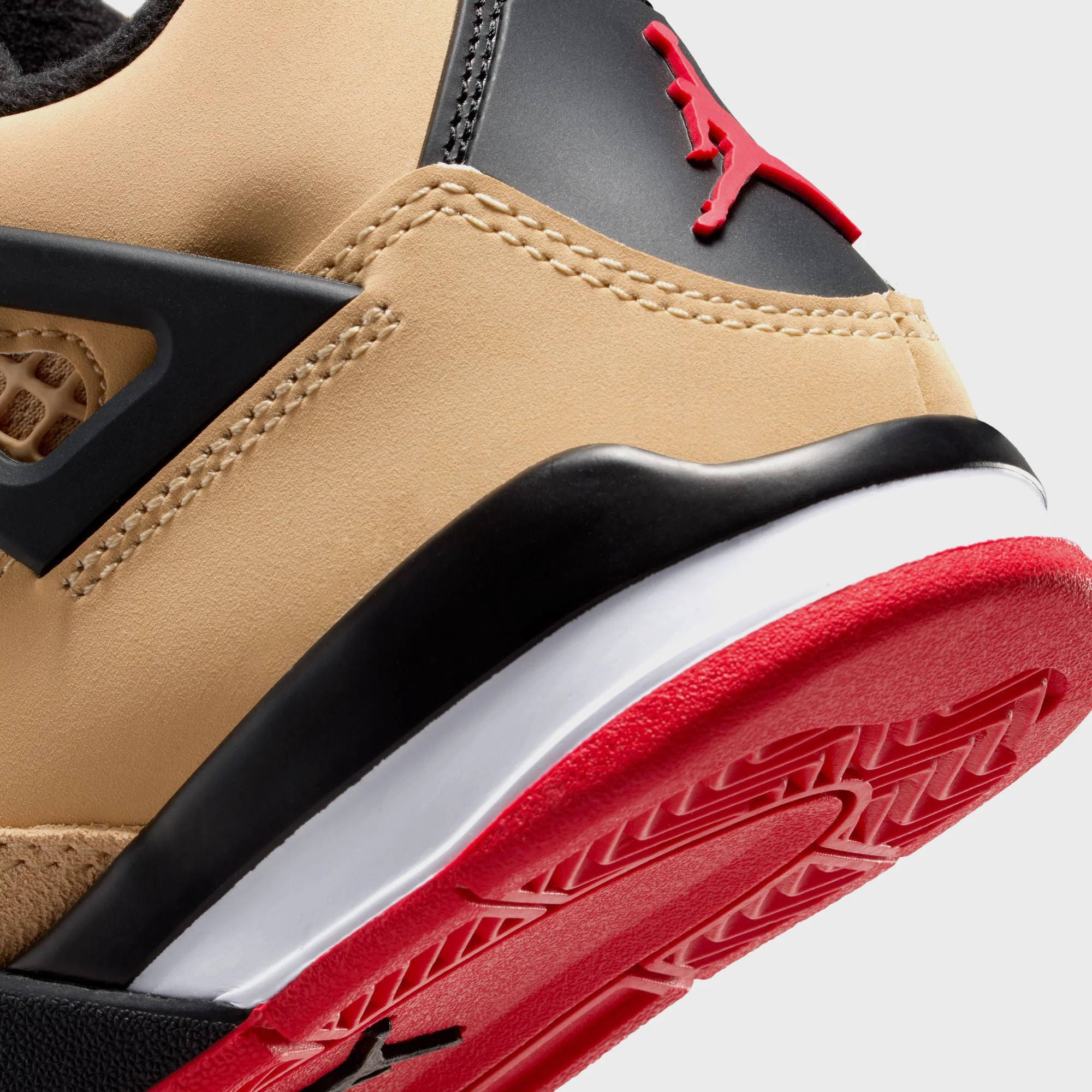 Jordan PS Air Jordan 4 Retro - Sesame / Fire Red / Black / White - Image 7