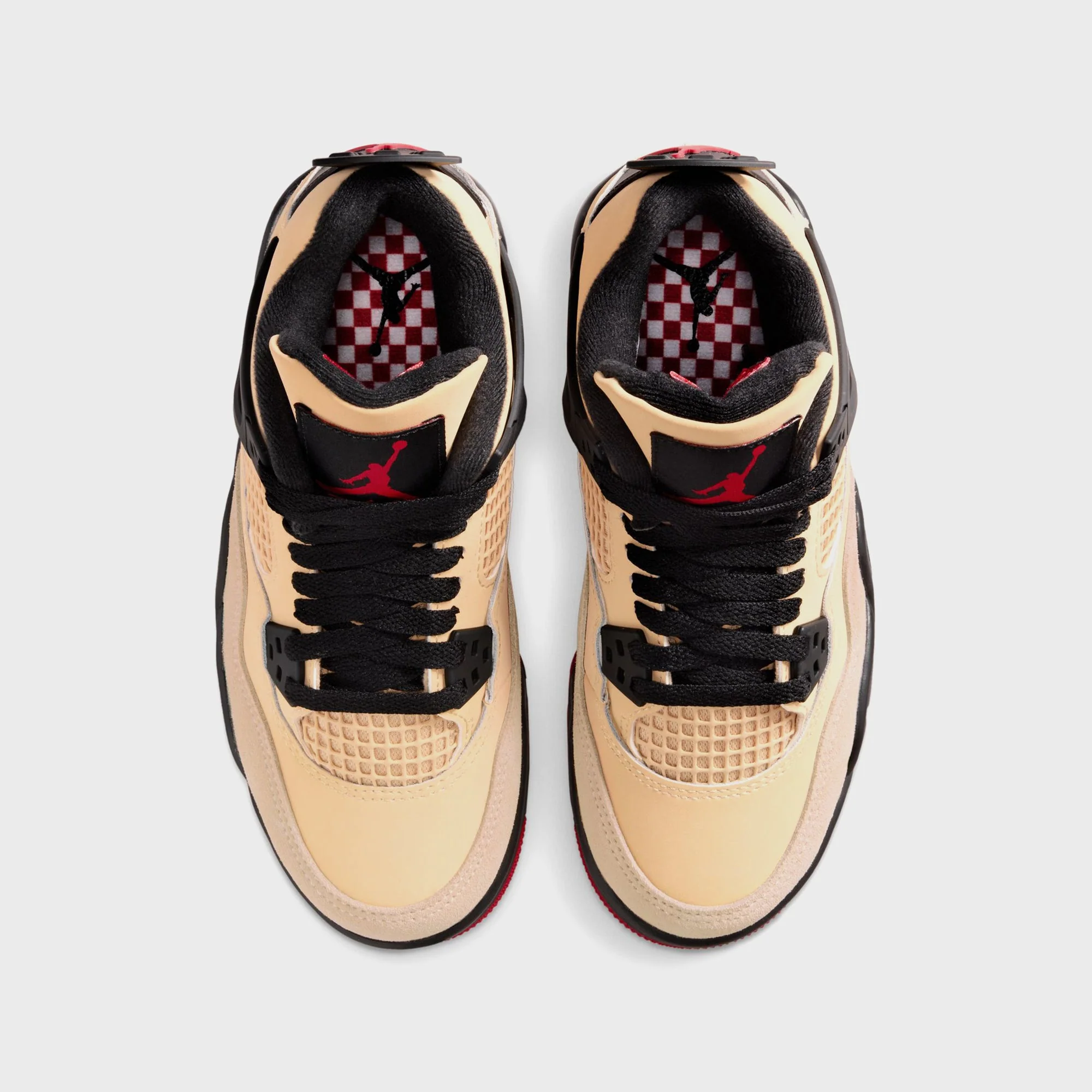 Jordan GS Air Jordan 4 Retro - Sesame / Fire Red / Black / White - Image 4