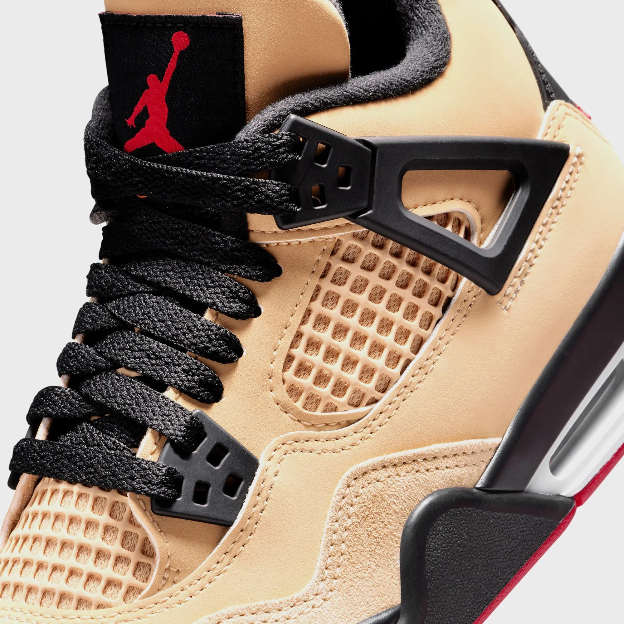 Jordan GS Air Jordan 4 Retro - Sesame / Fire Red / Black / White - Image 6