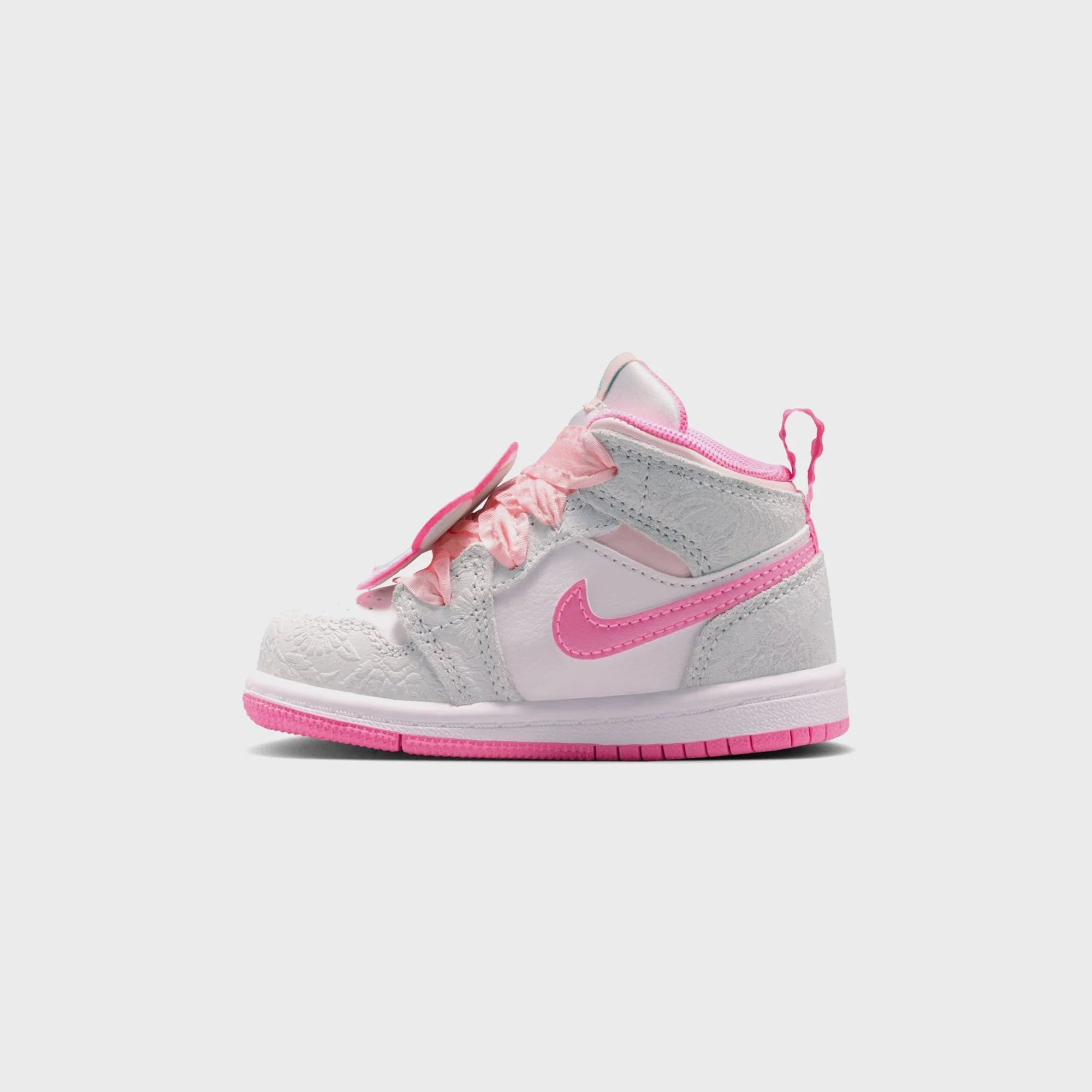 Jordan TD Jordan 1 Mid SE - Vast Grey / Pearl Pink / Pink Bloom / Pink Glow - Image 3