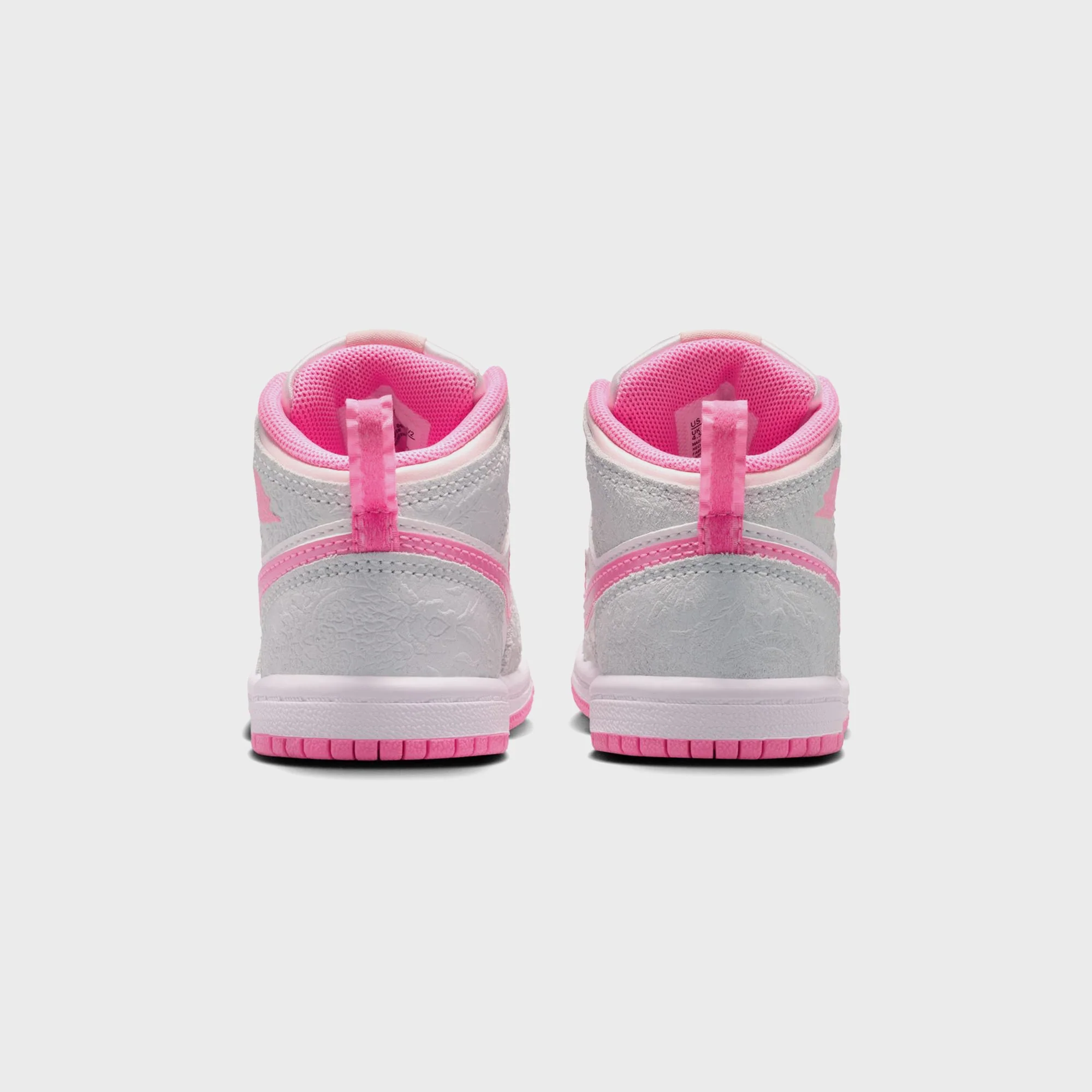 Jordan TD Jordan 1 Mid SE - Vast Grey / Pearl Pink / Pink Bloom / Pink Glow - Image 5