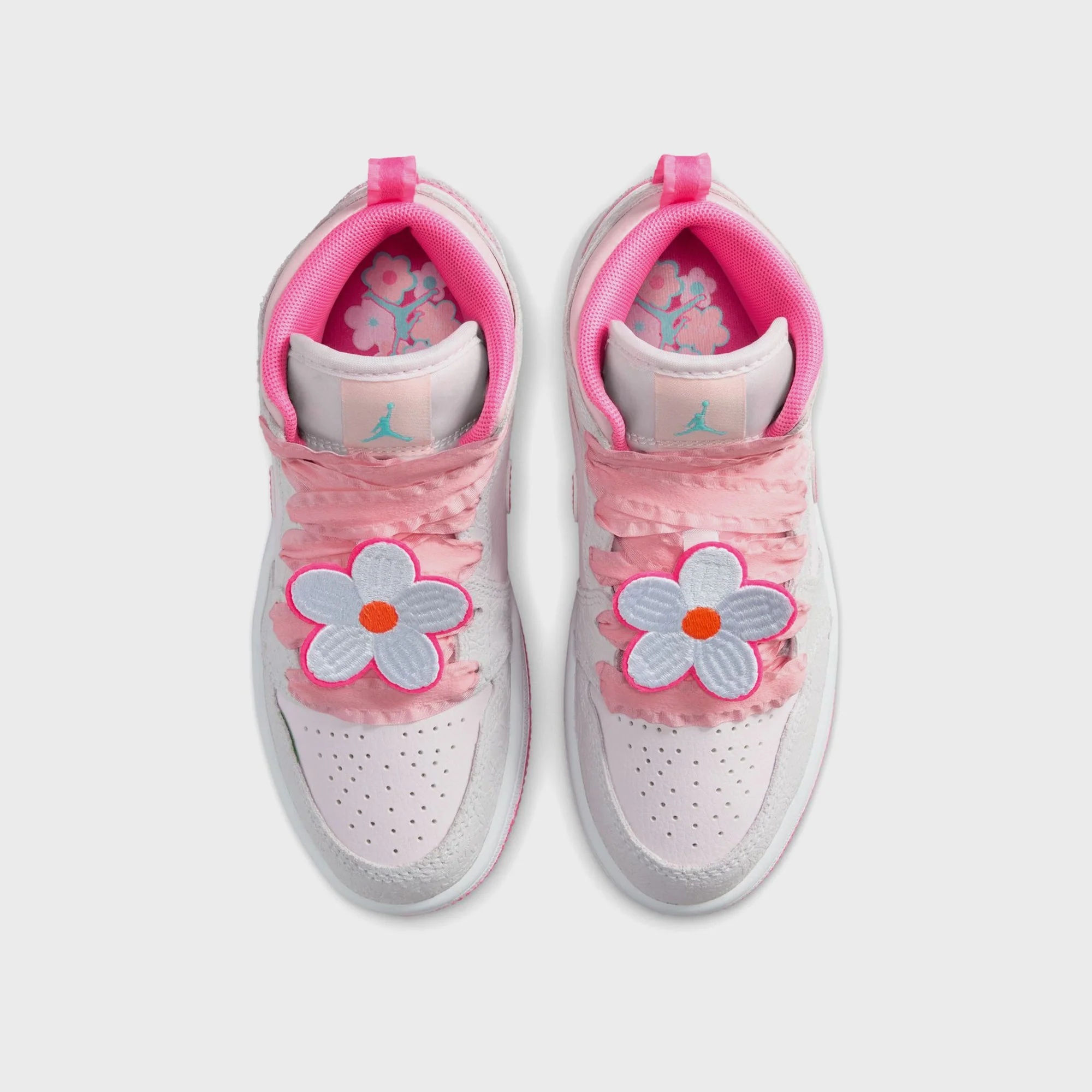 Jordan PS Jordan 1 Mid SE - Vast Grey / Pearl Pink / Pink Bloom / Pink Glow - Image 4