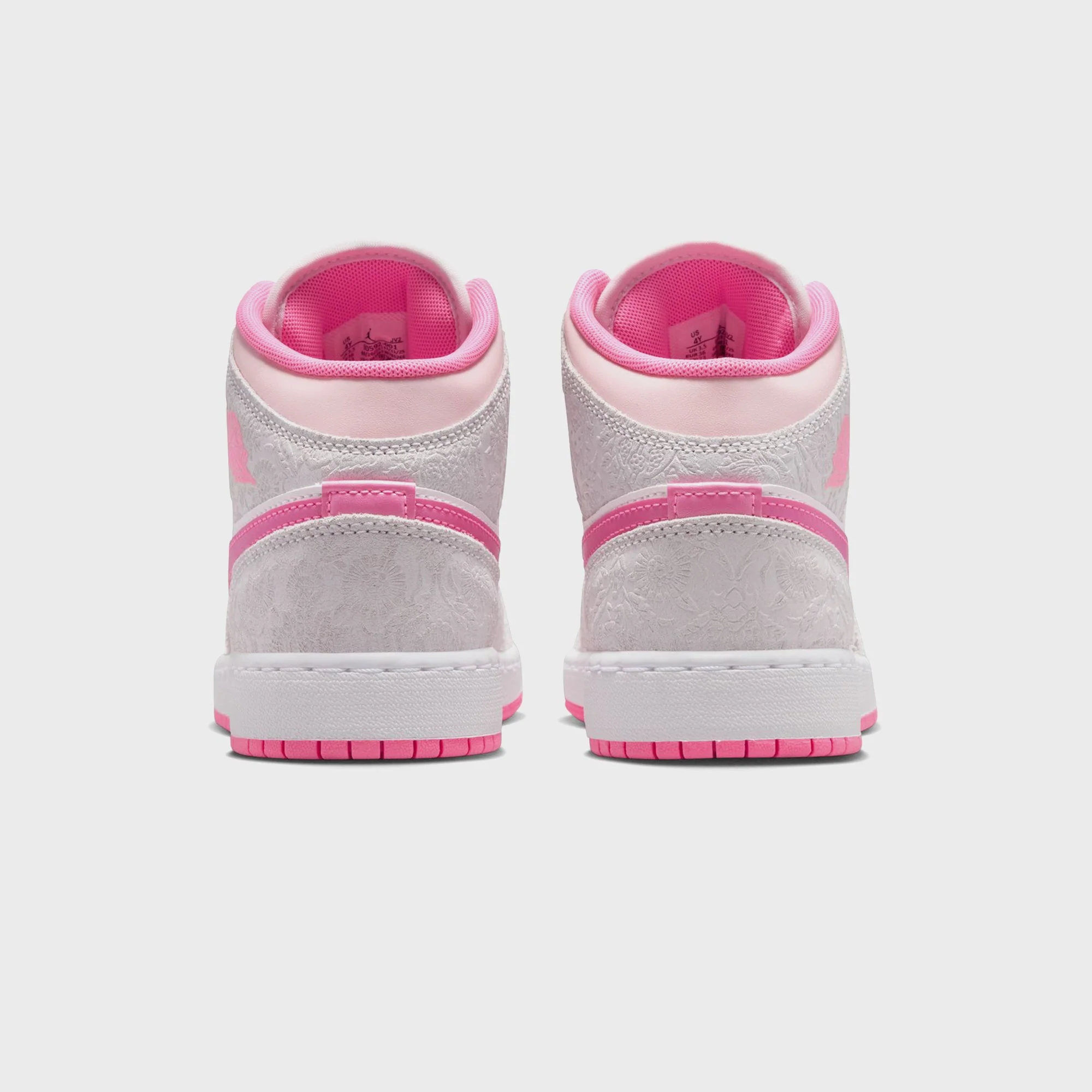 Jordan GS Air Jordan 1 Mid Alt SE - Vast Grey / Pink Glow / Sail / Pink Bloom - Image 5