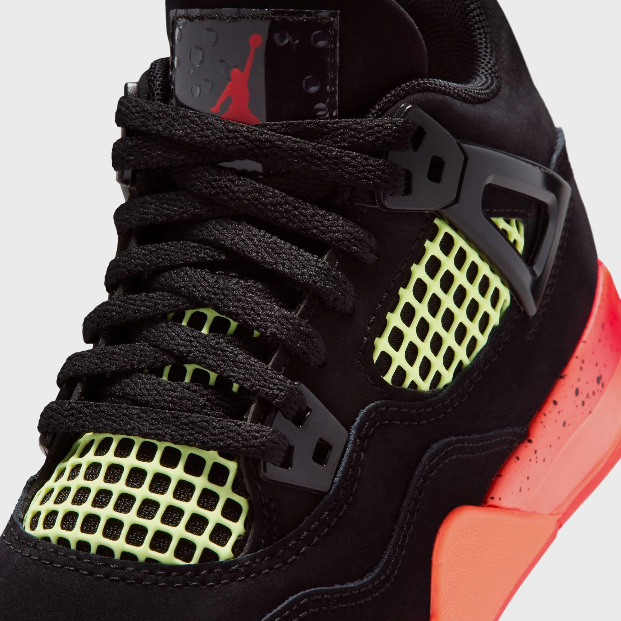 Jordan PS Air Jordan 4 Retro - Black / Infrared / Bright Mango / Barely - Image 6