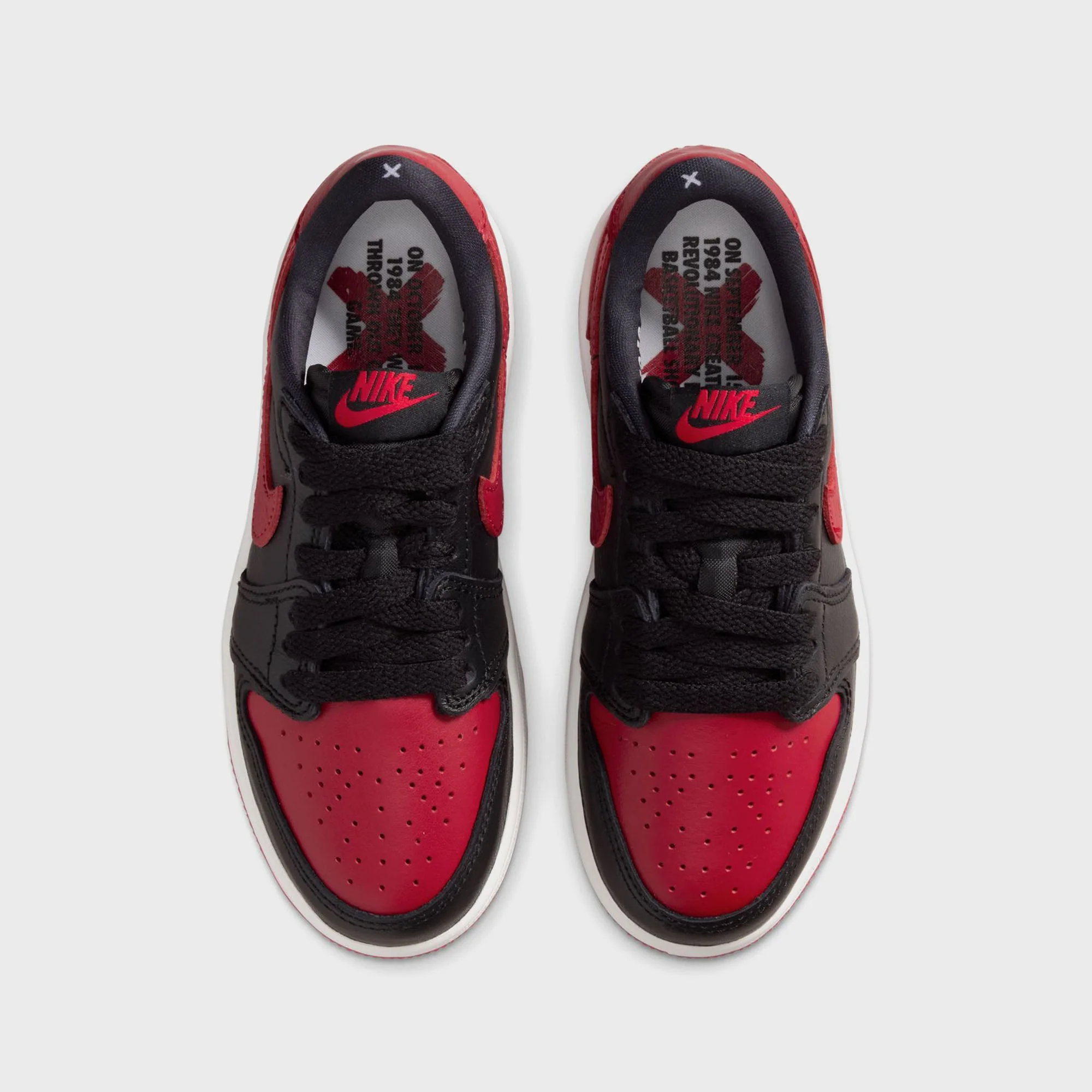 Jordan PS Air Jordan 1 Retro Low OG - Black / Varsity Red / Summit White - Image 4