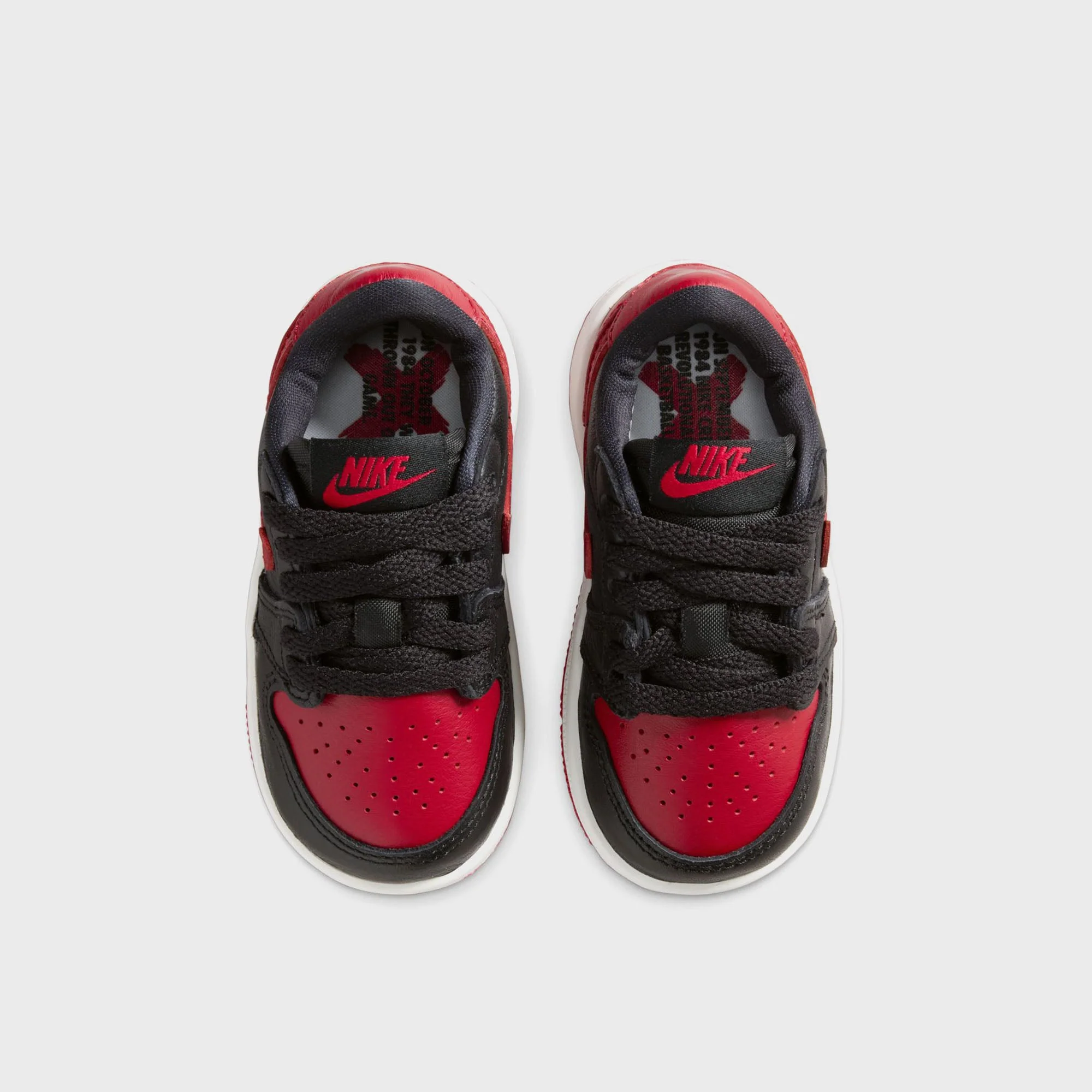 Jordan TD Jordan 1 Retro Low OG - Black / Varsity Red / Summit White - Image 4