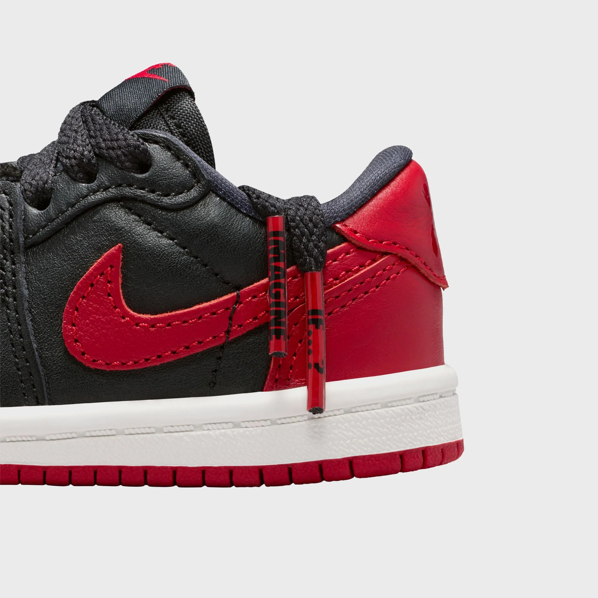 Jordan TD Jordan 1 Retro Low OG - Black / Varsity Red / Summit White - Image 7