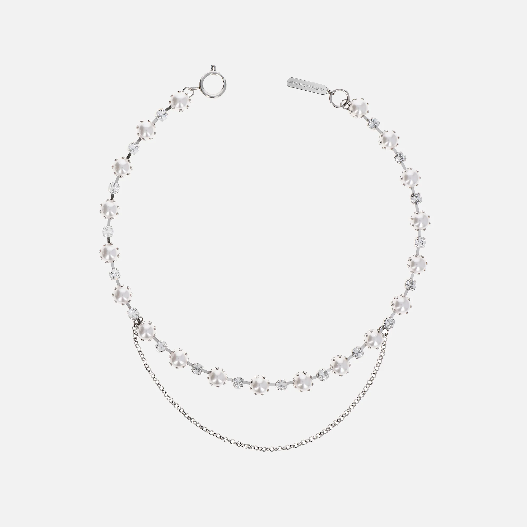 Justine Clenquet Annie Necklace - Palladium