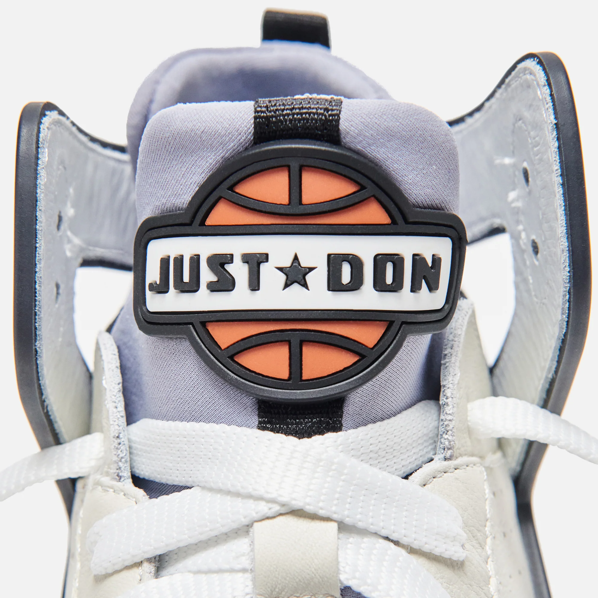 Just Don JD1 Basketball Courtside Hi - White / Grey / Black - Image 5