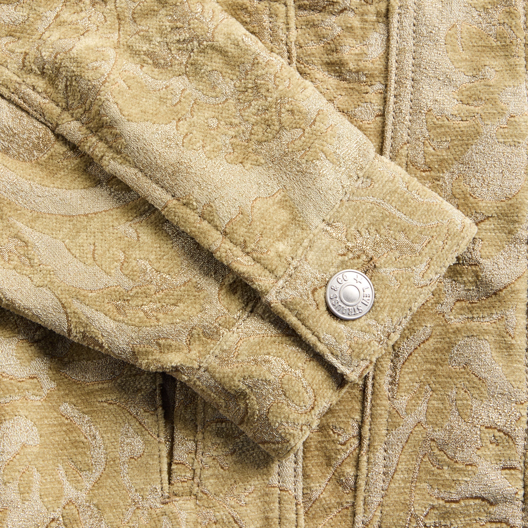 Junya Watanabe MAN x Levi's Jacquard Floral Jacket - Beige - Image 3