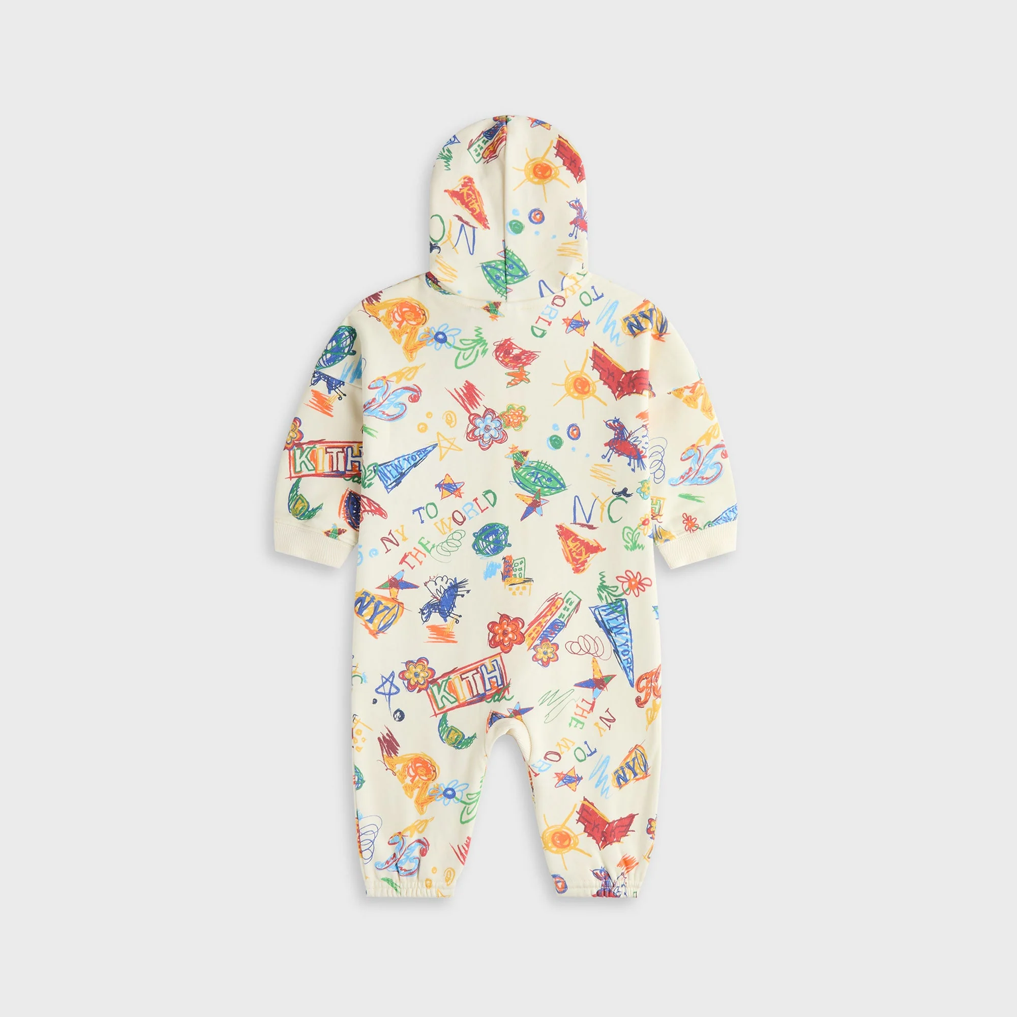 Kith Baby NY Sketchbook Nelson Coverall - Sandrift - Image 3