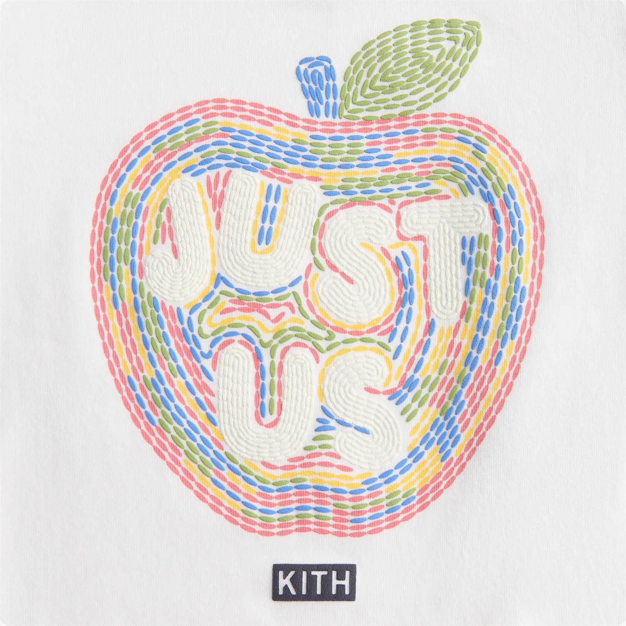 Kith Baby Just Us Apple Graphic Bodysuit - White - Image 3