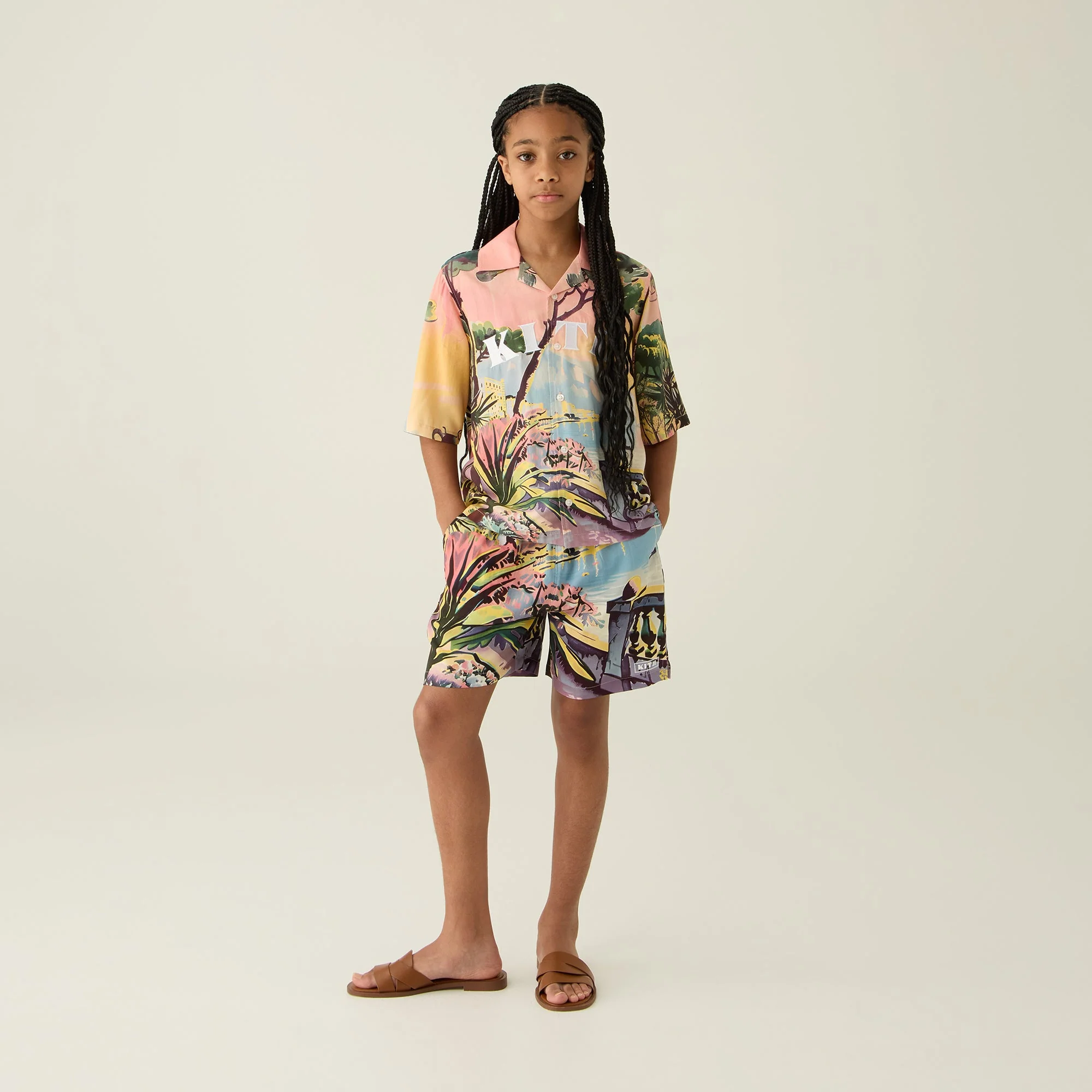 Kith Kids Scenic Villa Thompson Camp Shirt - Multi - Image 3