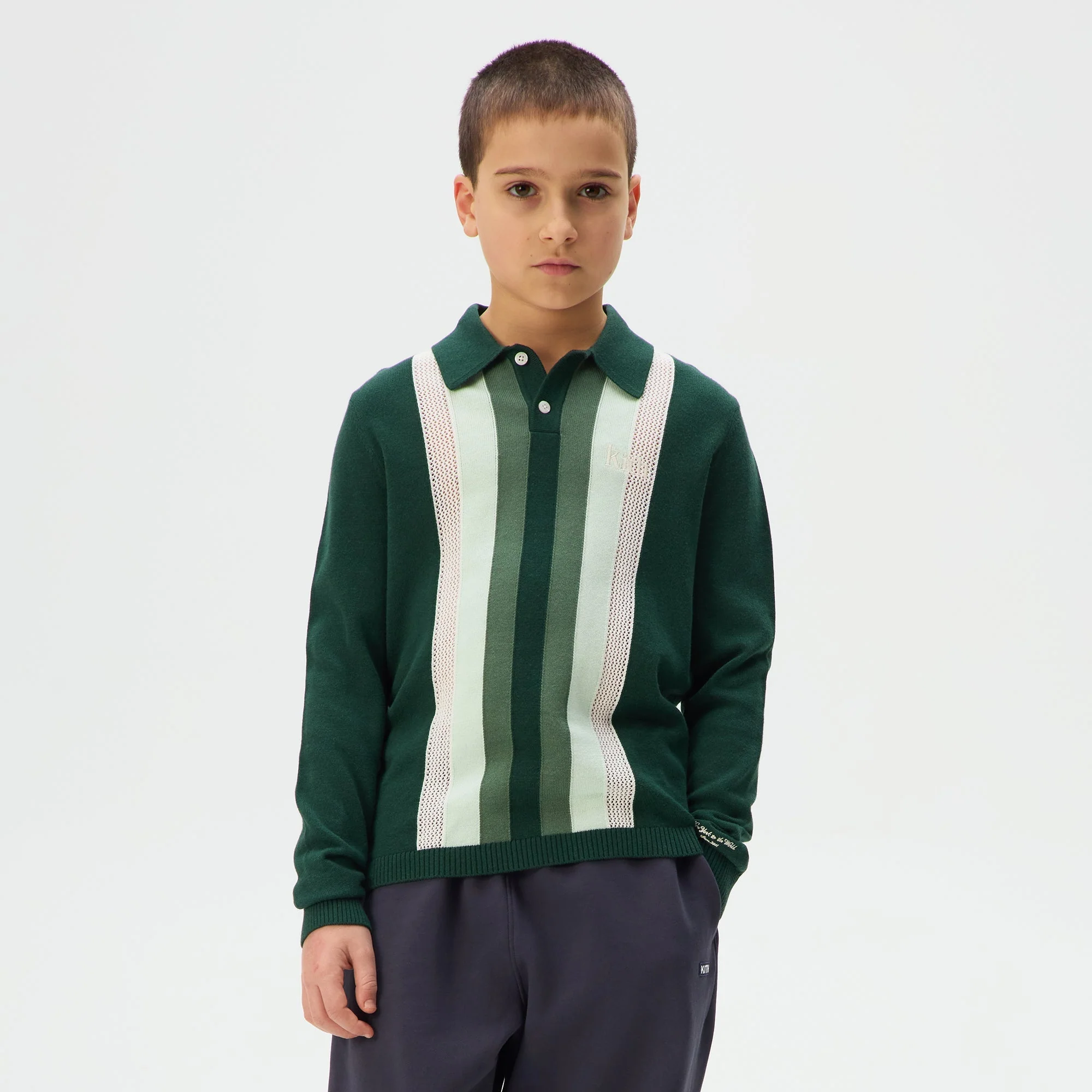 Kith Kids Color-Blocked Hanson Polo - Stadium - Image 2
