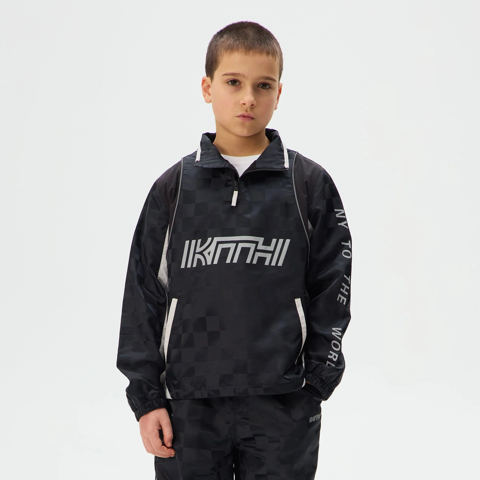 Kith Kids Dayton Quarter Zip Jacket - Black - Image 2