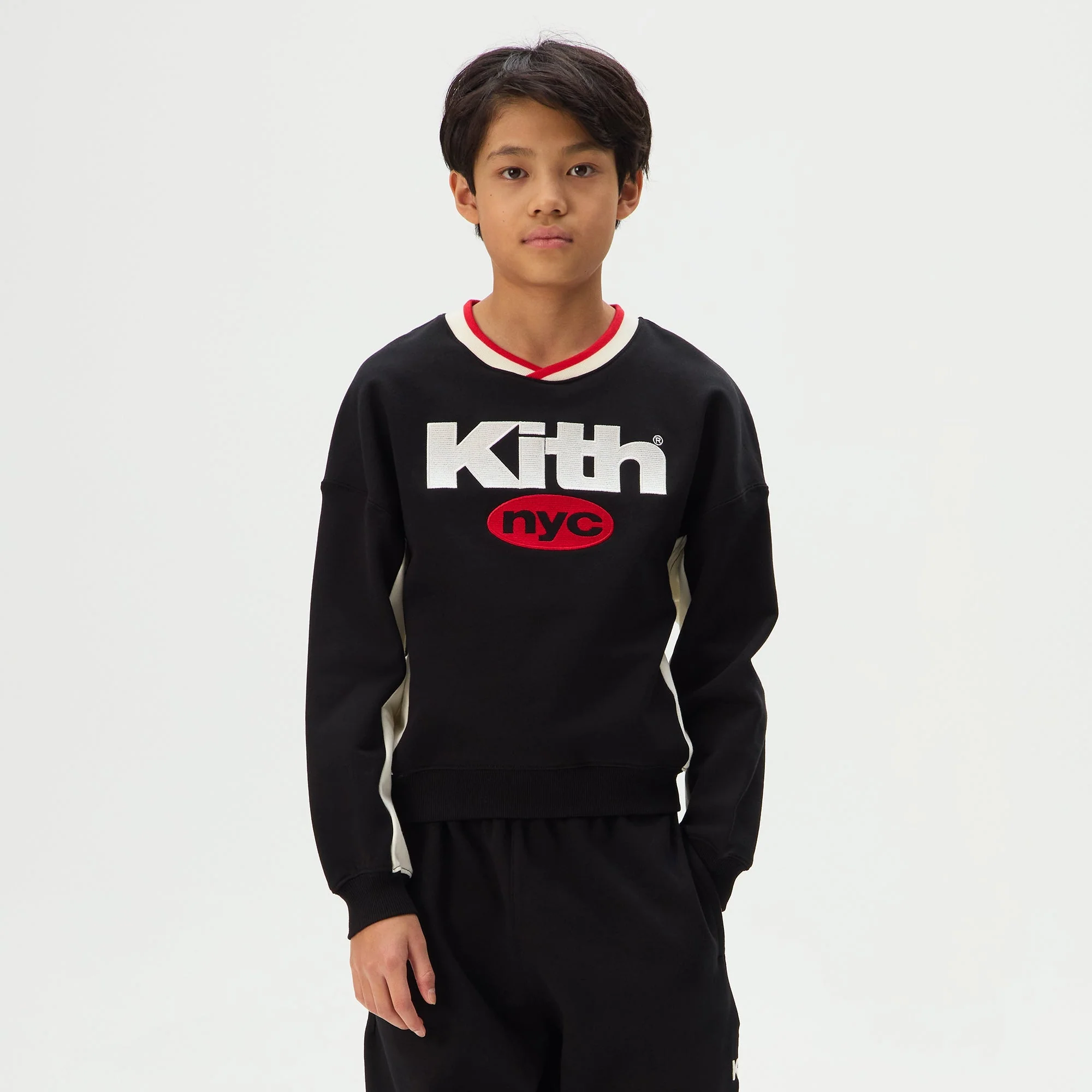 Kith Kids NYC Nimbus Logo Nelson Crewneck - Black - Image 2