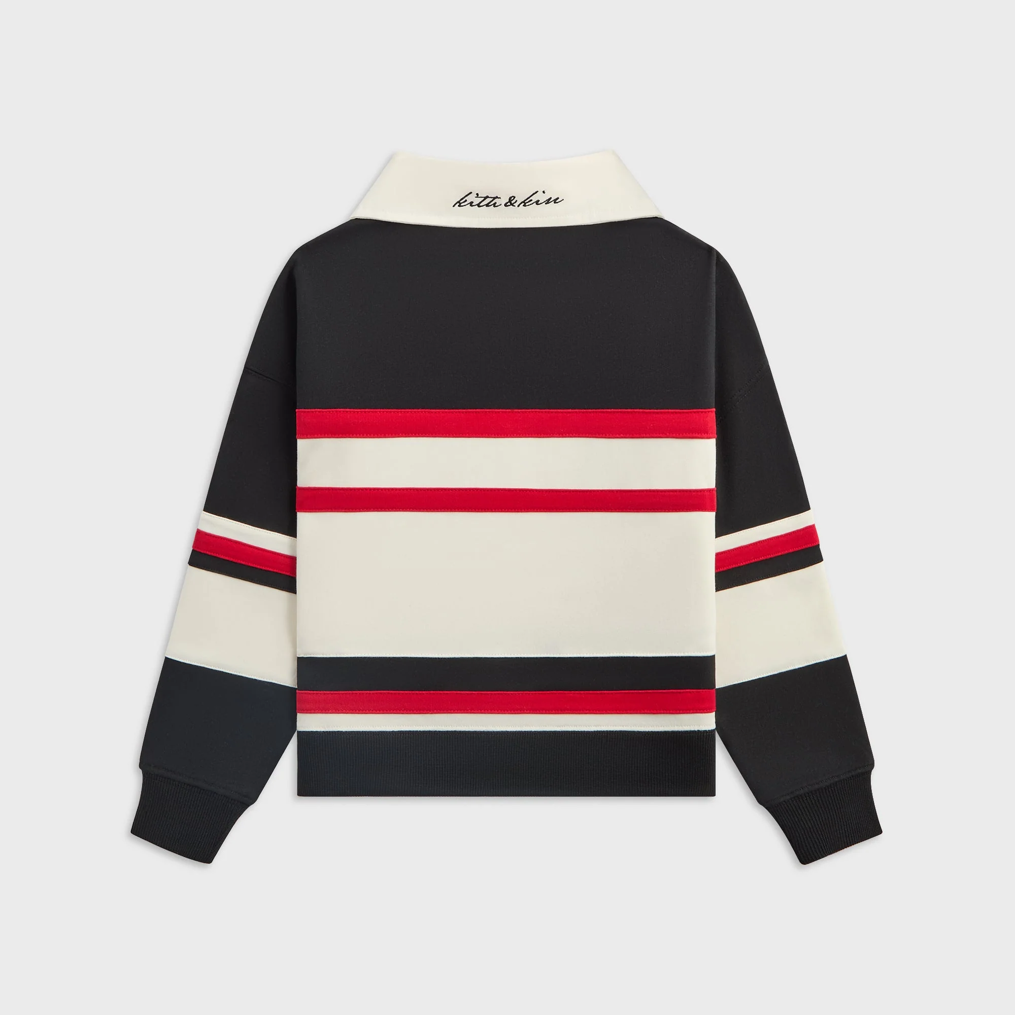 Kith Kids Color-Blocked Collared Nelson Rugby - Black - Image 3