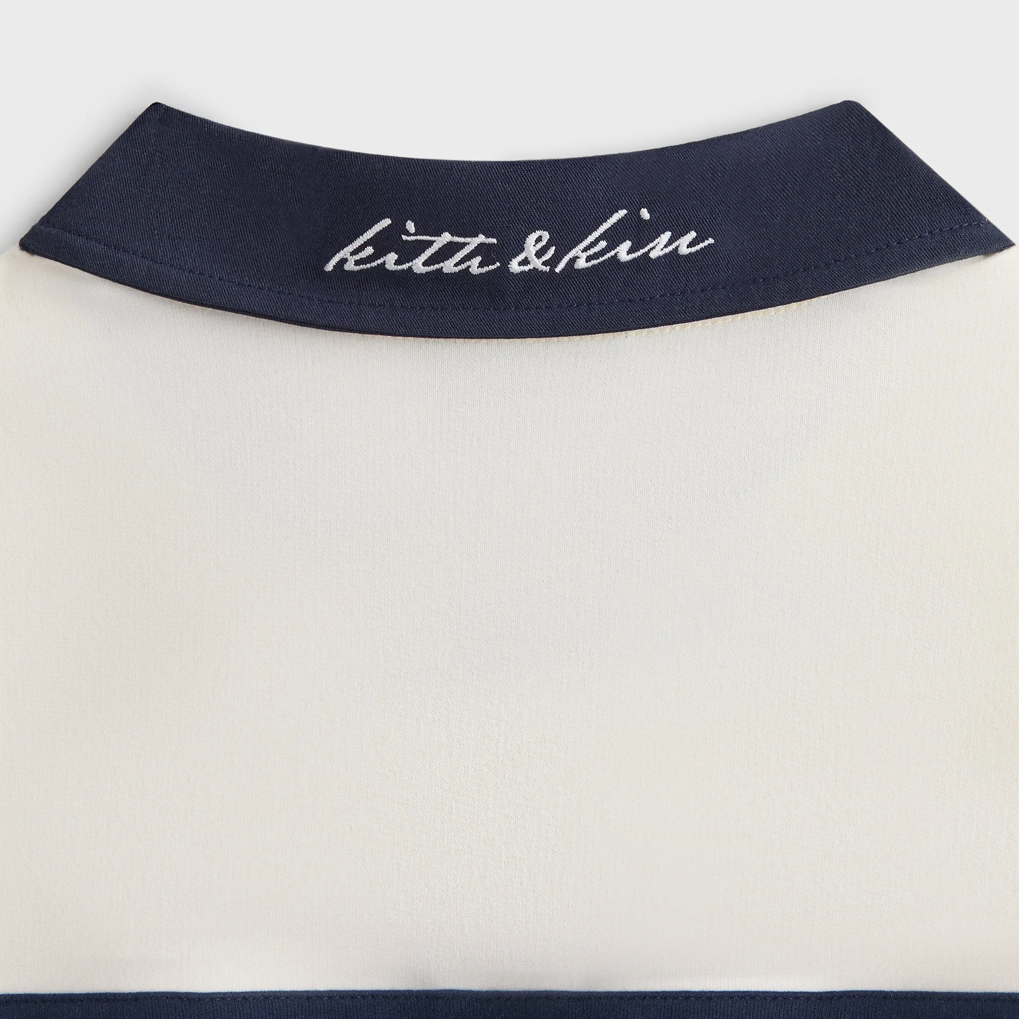 Kith Kids Color-Blocked Cropped Collared Nelson Rugby - Sandrift - Image 5