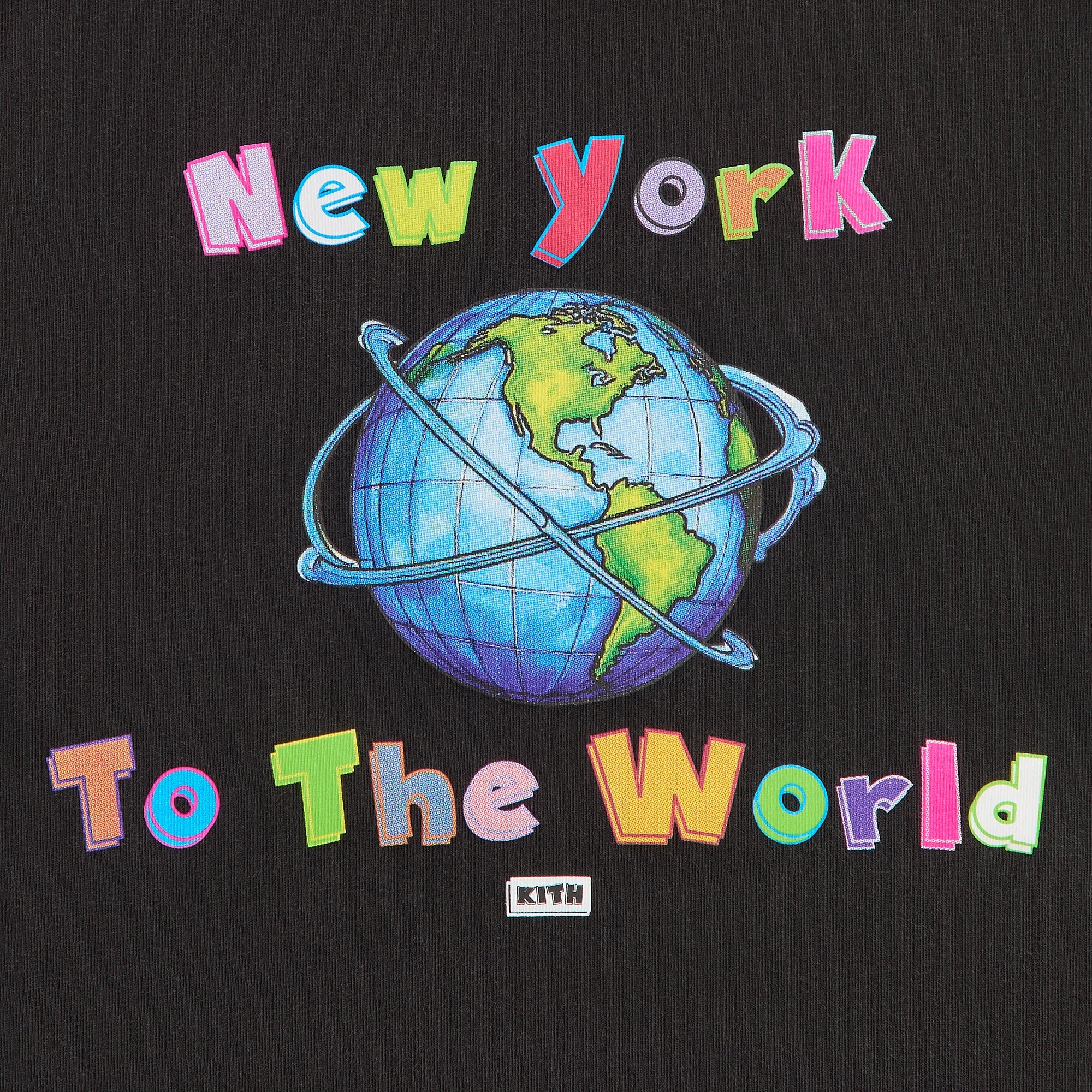 Kith Kids New York to the World Vintage Tee - Black - Image 4