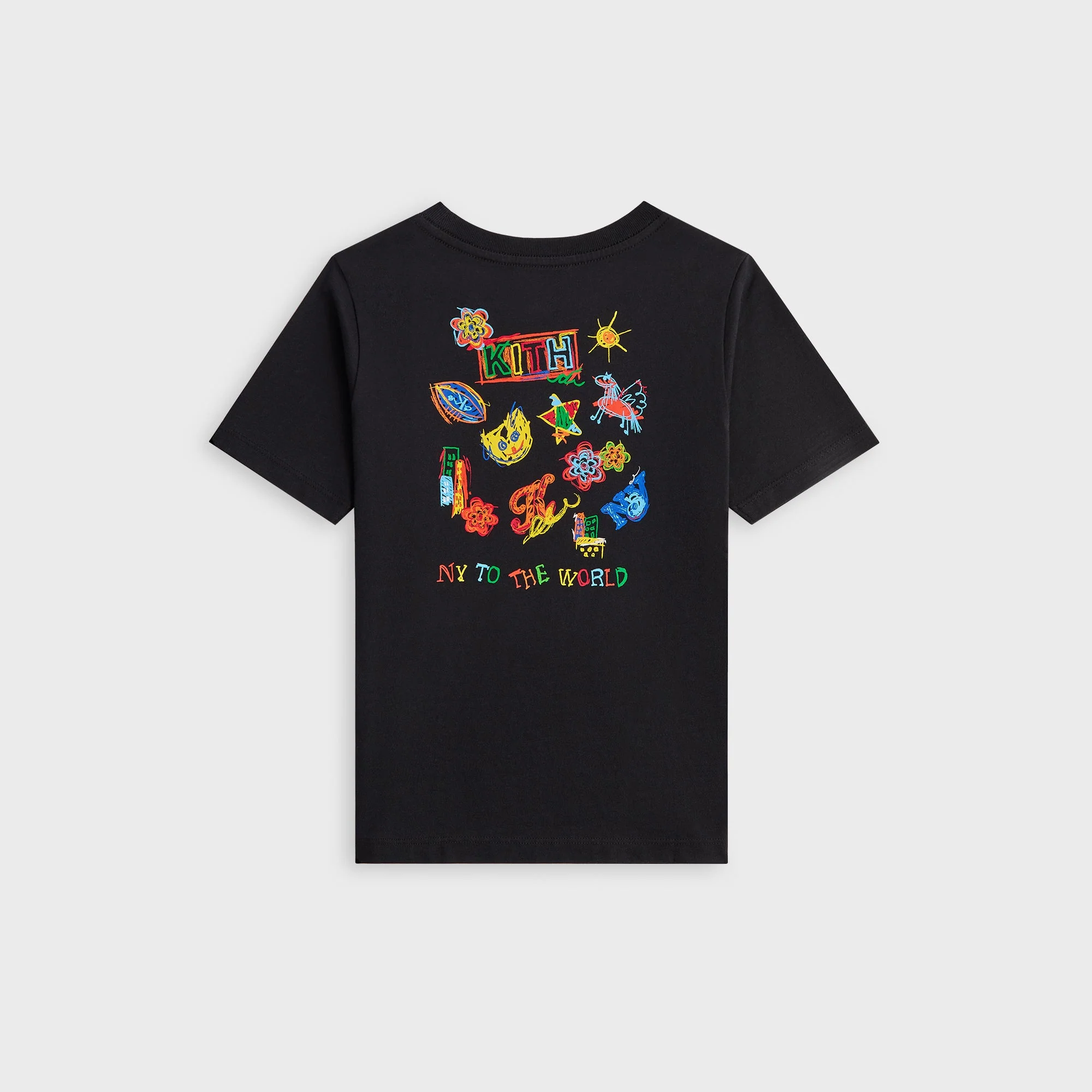 Kith Kids NY Sketchbook Classic Logo Tee - Black - Image 3