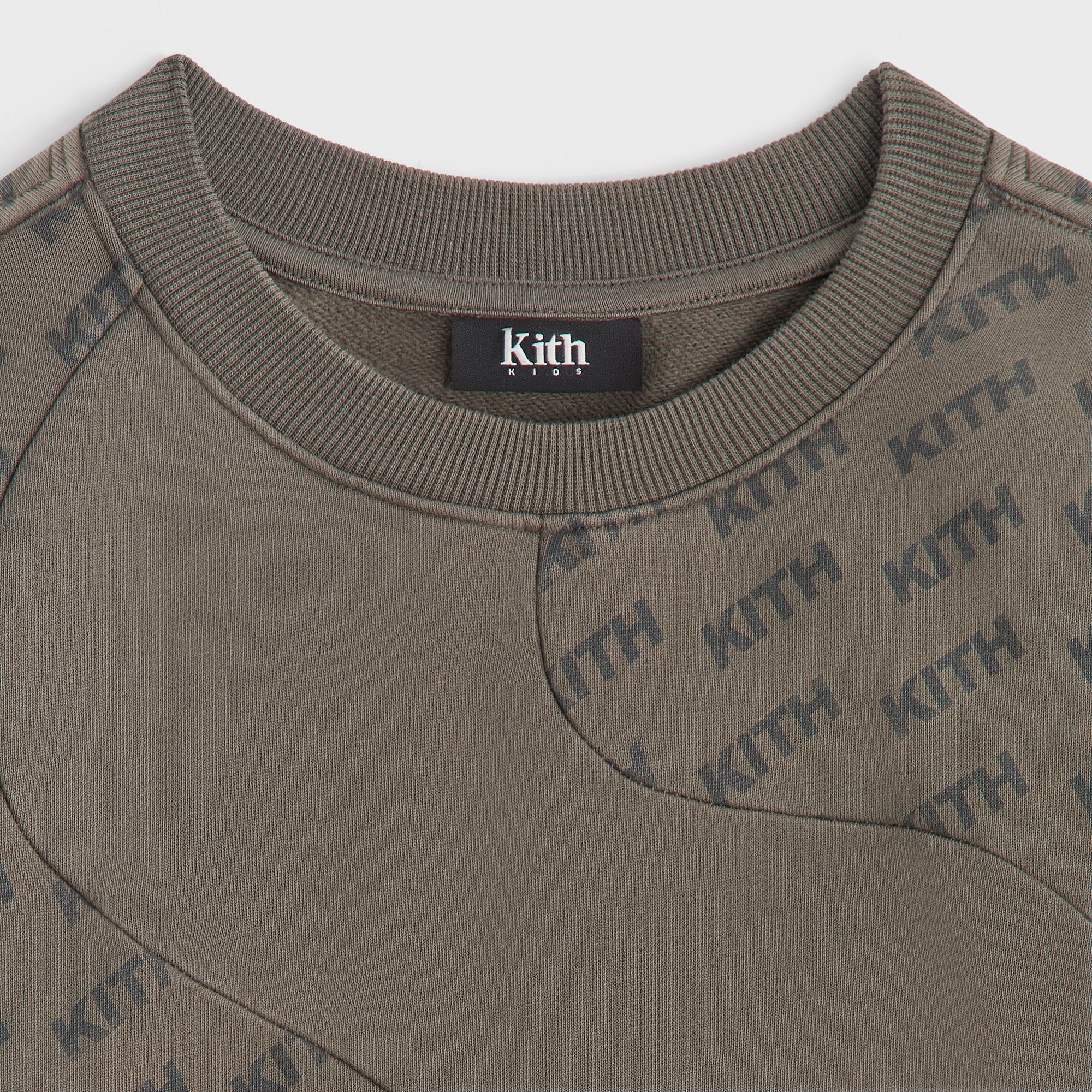 Kith Kids Blocked Monogram Nelson Sweatshirt - Fuel - Image 4