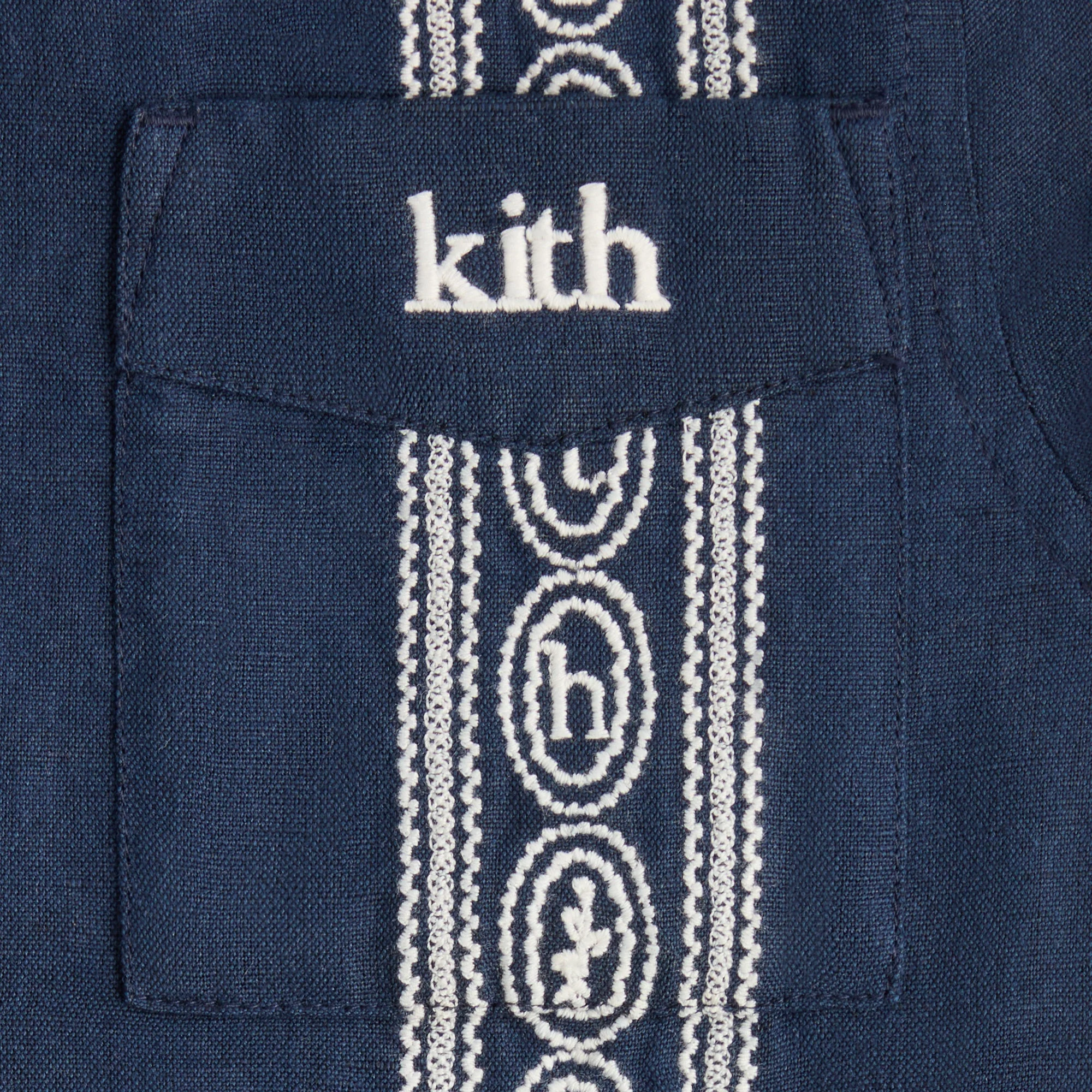 Kith Kids Novelty Embroidered Bennet Collared Shirt - Nocturnal - Image 4