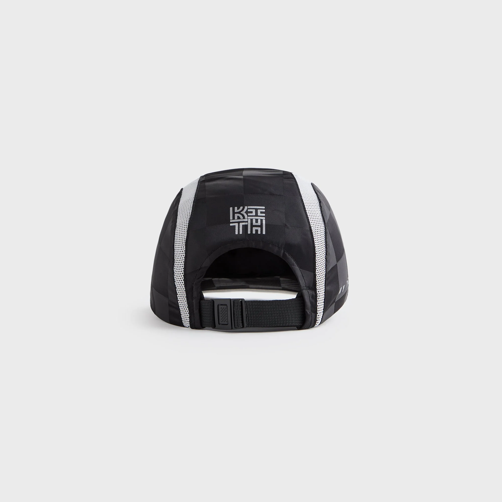 Kith Kids Checkered Satin Camper Cap - Black - Image 3